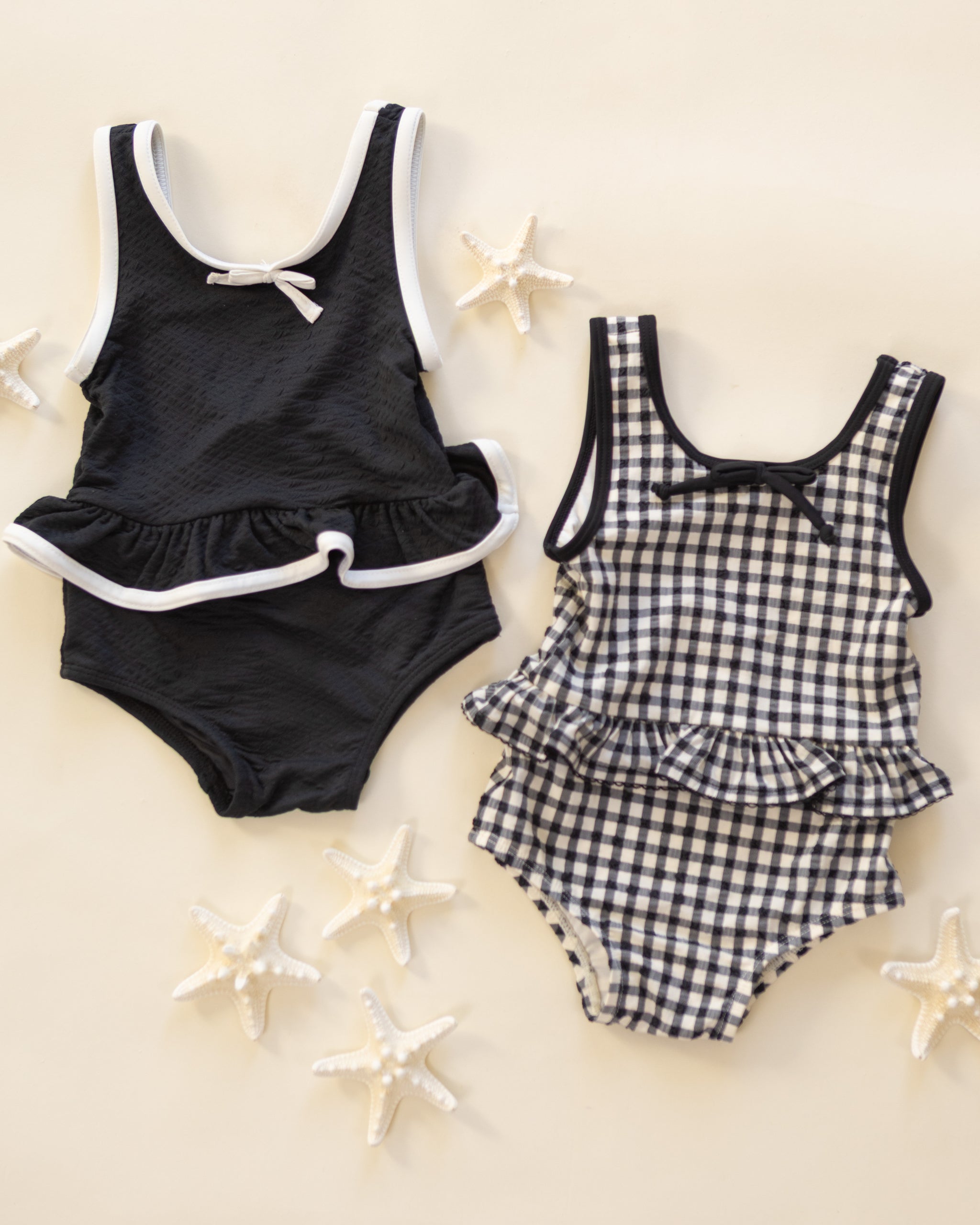 Skirted One-Piece Black Gingham - Rylee + Cru | Kids Clothes | Trendy Baby Clothes | Modern Infant Outfits |