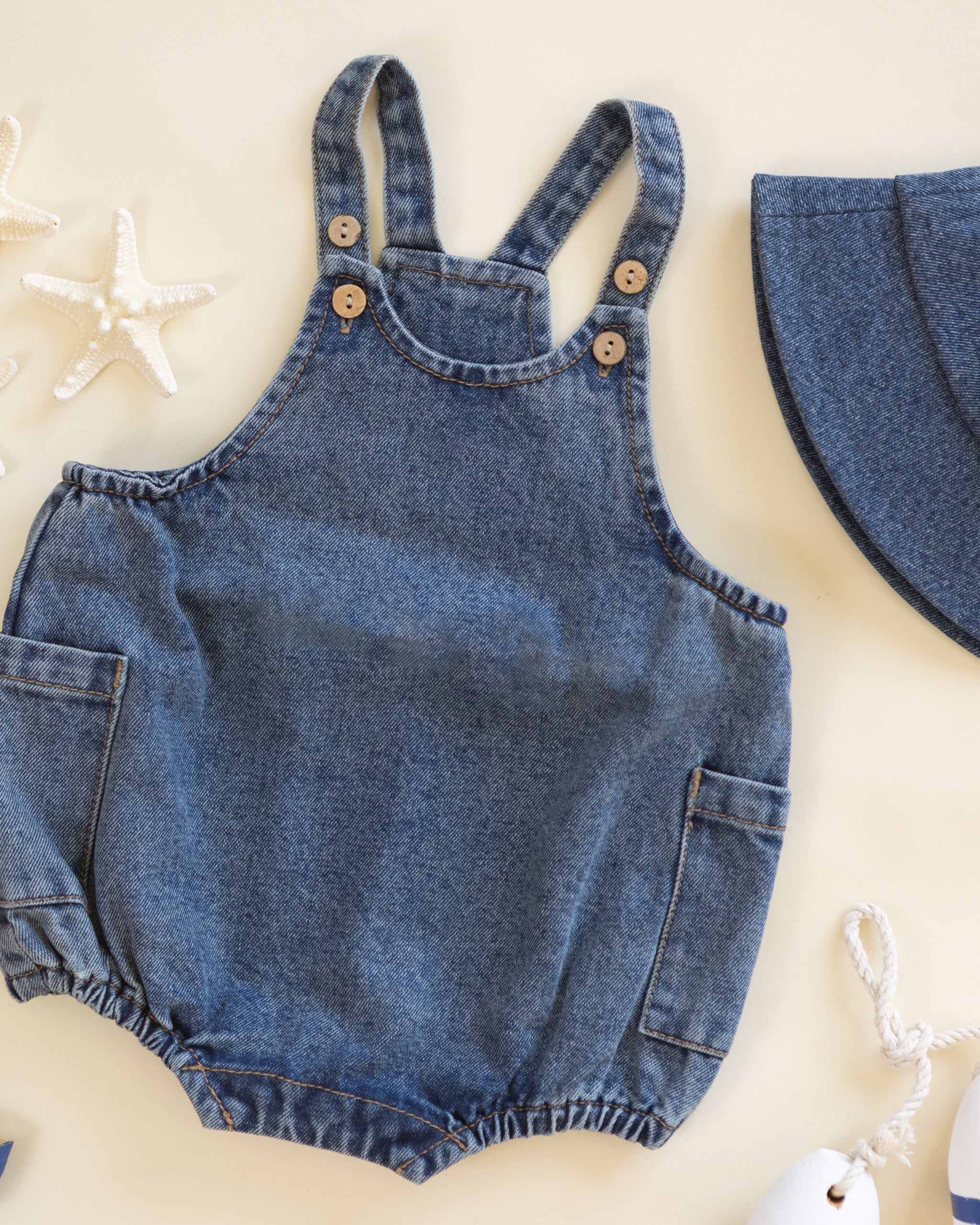 Lou Romper Navy - Rylee + Cru | Kids Clothes | Trendy Baby Clothes | Modern Infant Outfits |