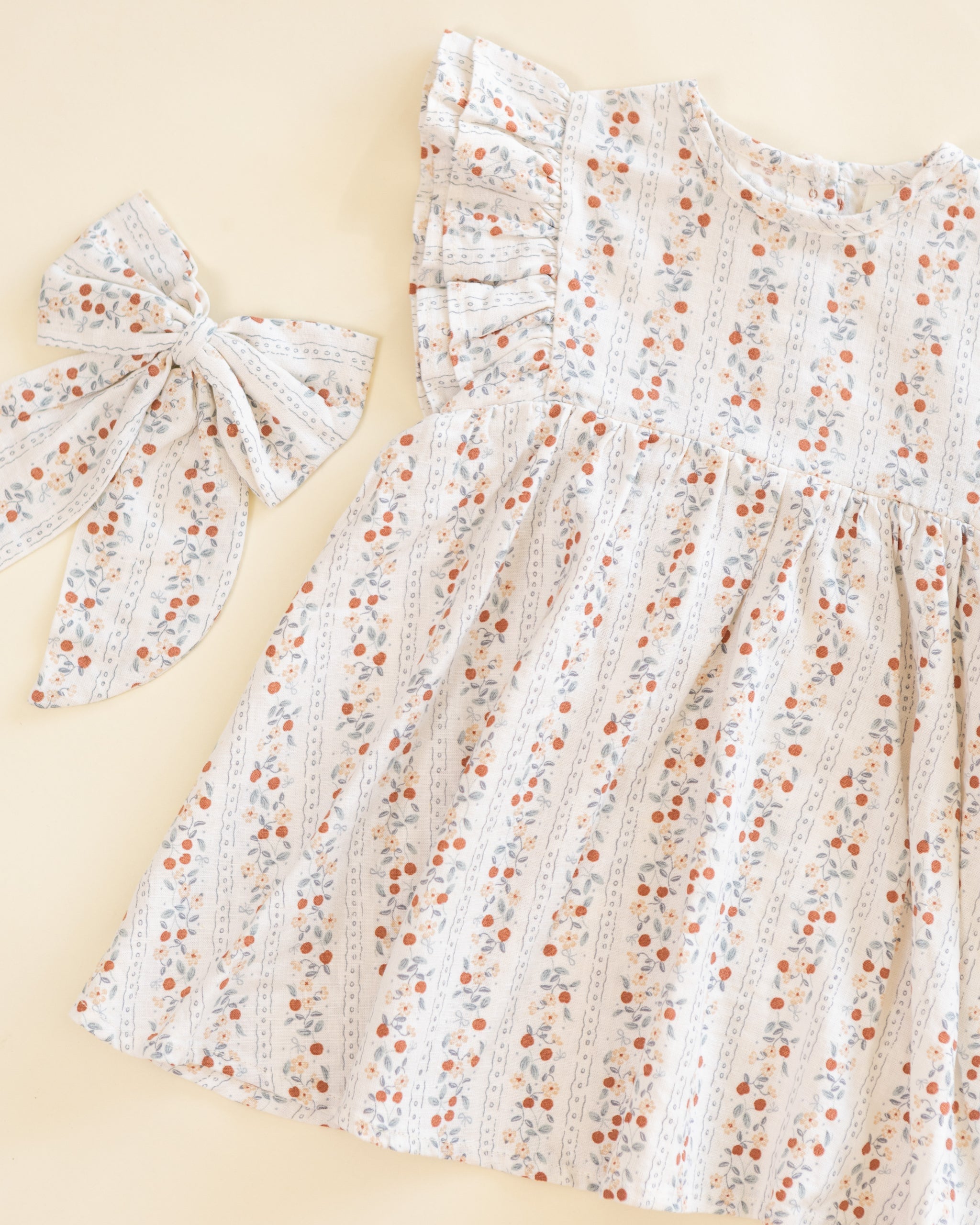 Kinsley Dress Summer Fruit - Rylee + Cru | Kids Clothes | Trendy Baby Clothes | Modern Infant Outfits |