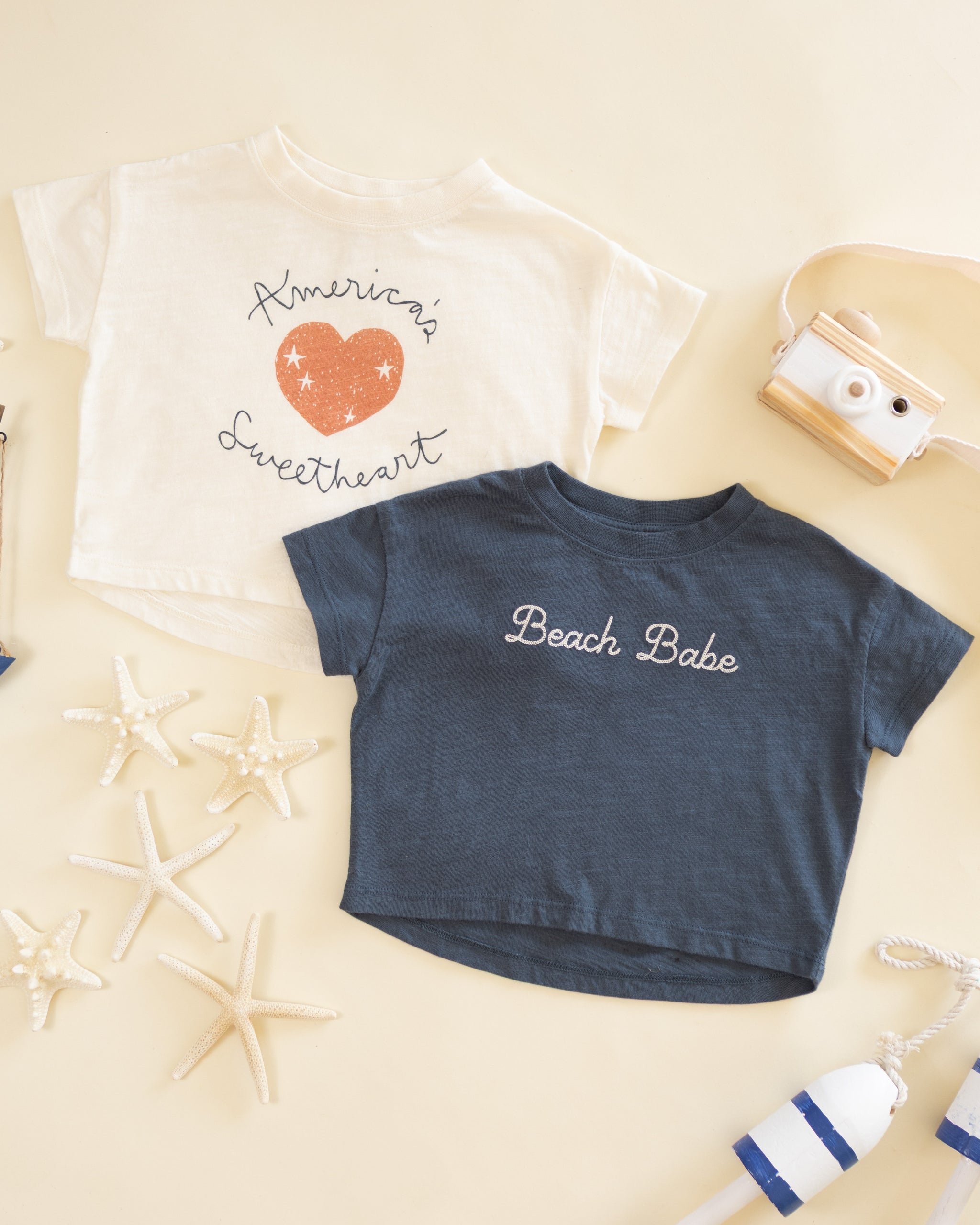 Boxy Tee Beach Babe - Rylee + Cru | Kids Clothes | Trendy Baby Clothes | Modern Infant Outfits |