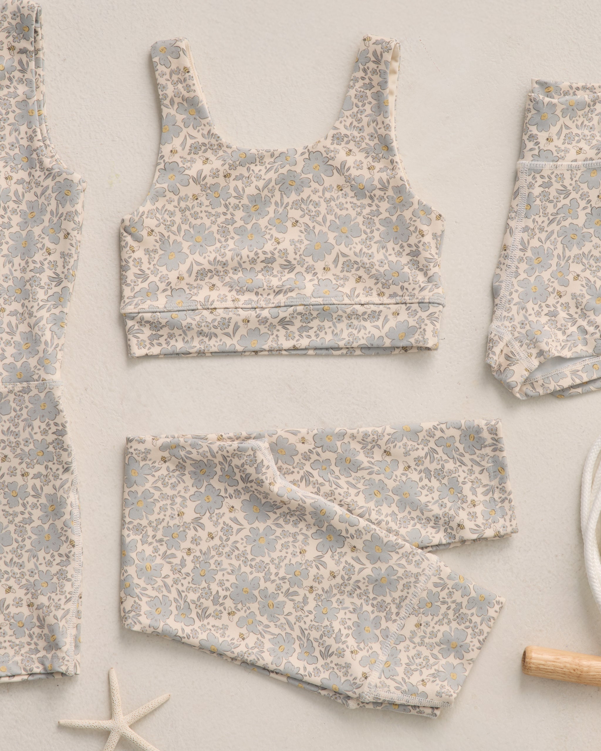 Basic Legging Blue Meadow - Rylee + Cru | Kids Clothes | Trendy Baby Clothes | Modern Infant Outfits |