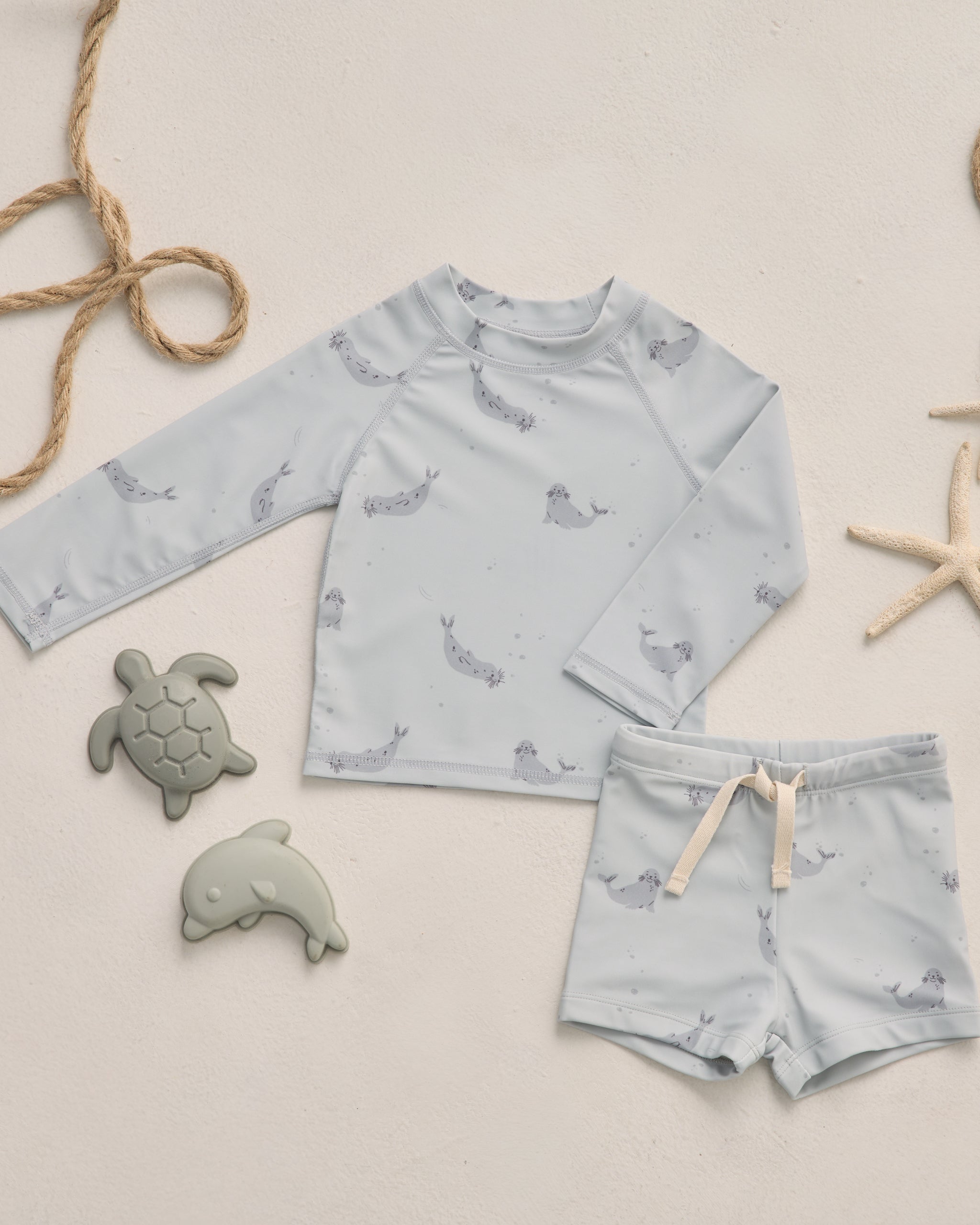 Boys Rashguard Set Seals - Rylee + Cru | Kids Clothes | Trendy Baby Clothes | Modern Infant Outfits |