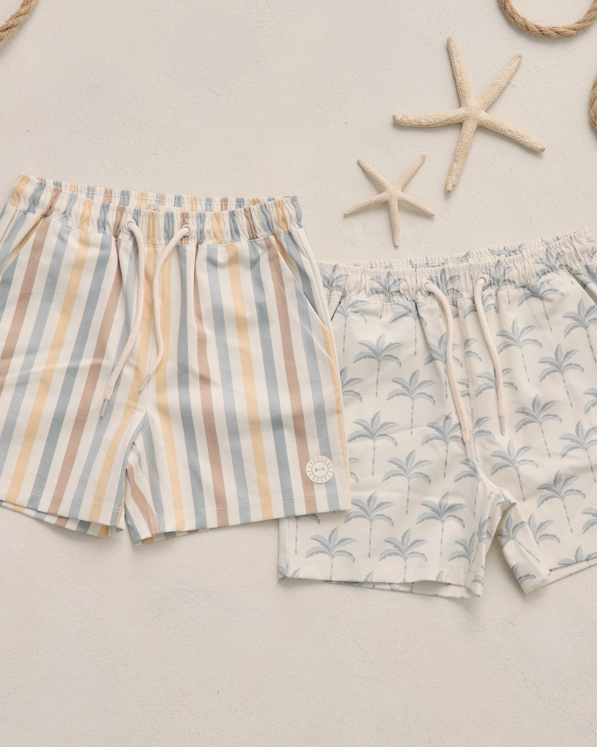 Boardshort Valencia Stripe - Rylee + Cru | Kids Clothes | Trendy Baby Clothes | Modern Infant Outfits |