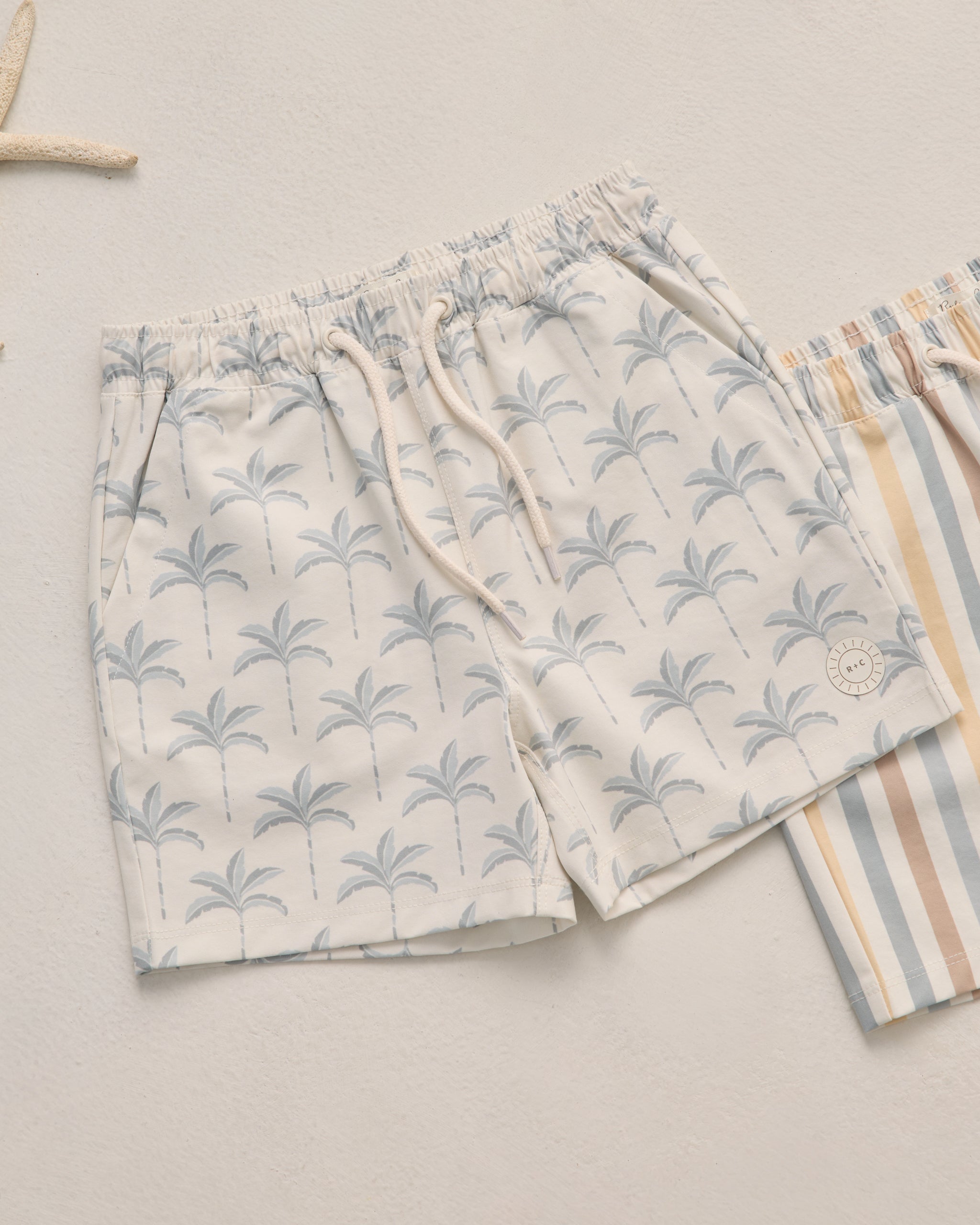 Boardshort Palm Trees - Rylee + Cru | Kids Clothes | Trendy Baby Clothes | Modern Infant Outfits |
