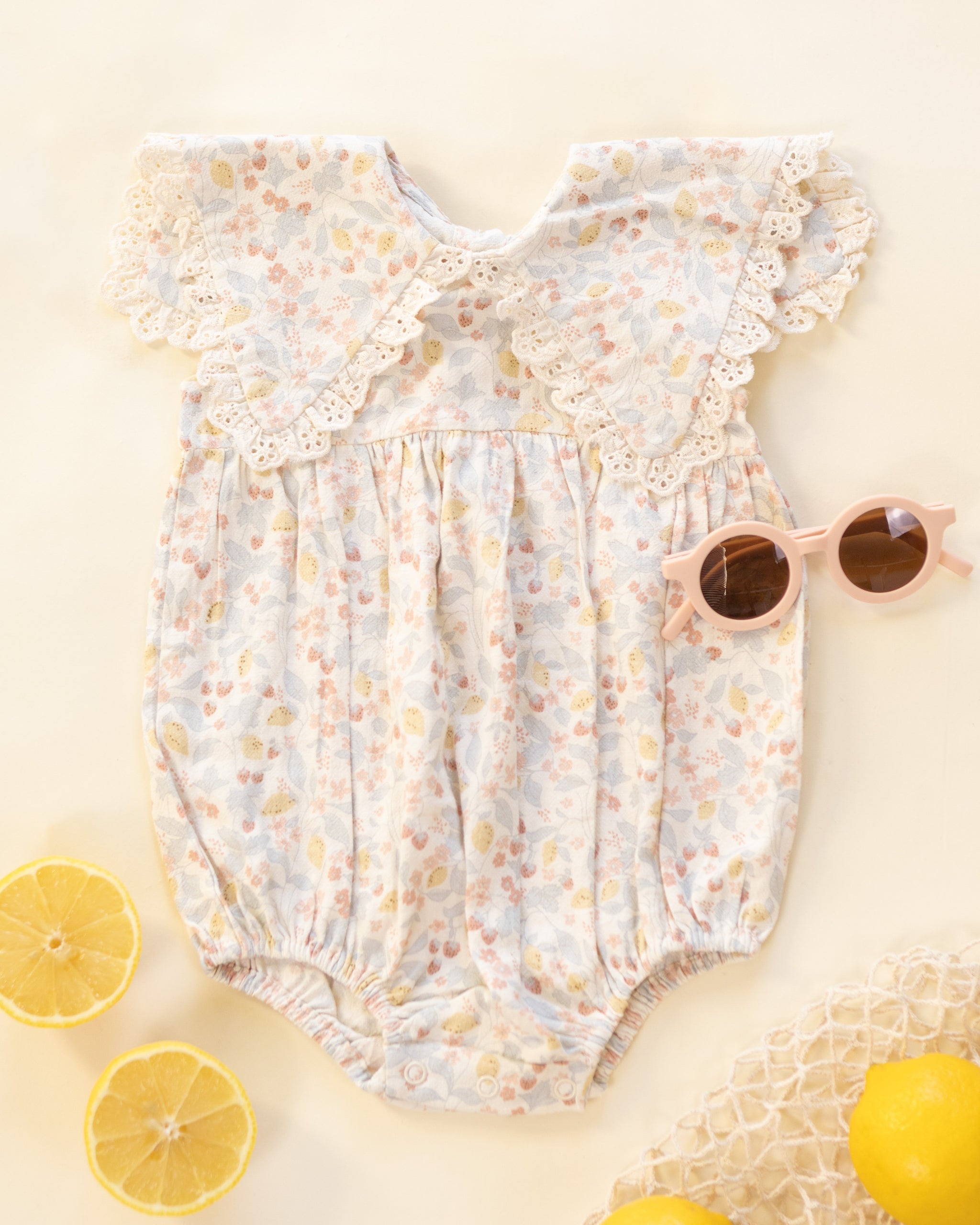Porter Romper Summer Garden - Rylee + Cru | Kids Clothes | Trendy Baby Clothes | Modern Infant Outfits |