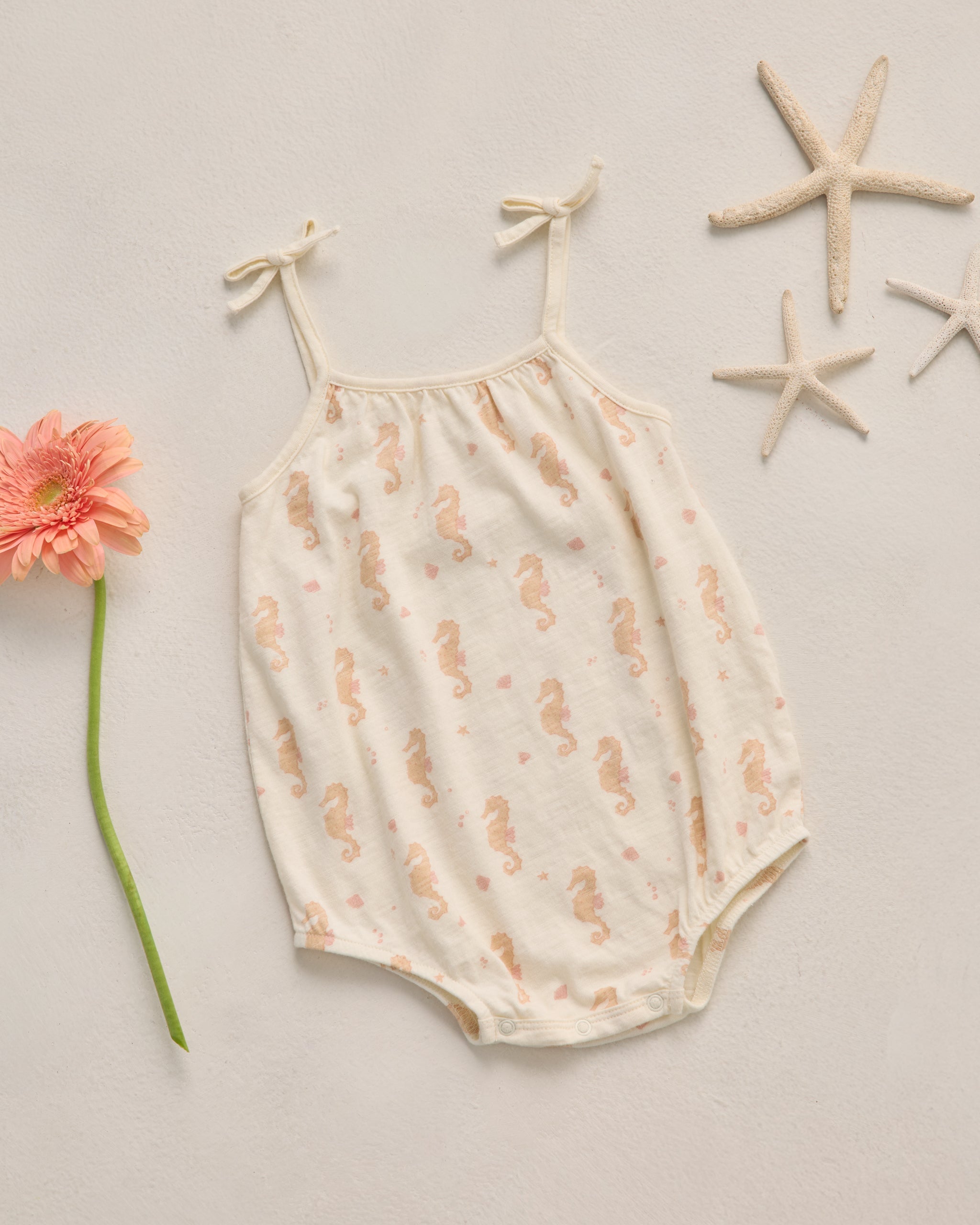Nala Romper Seahorse - Rylee + Cru | Kids Clothes | Trendy Baby Clothes | Modern Infant Outfits |