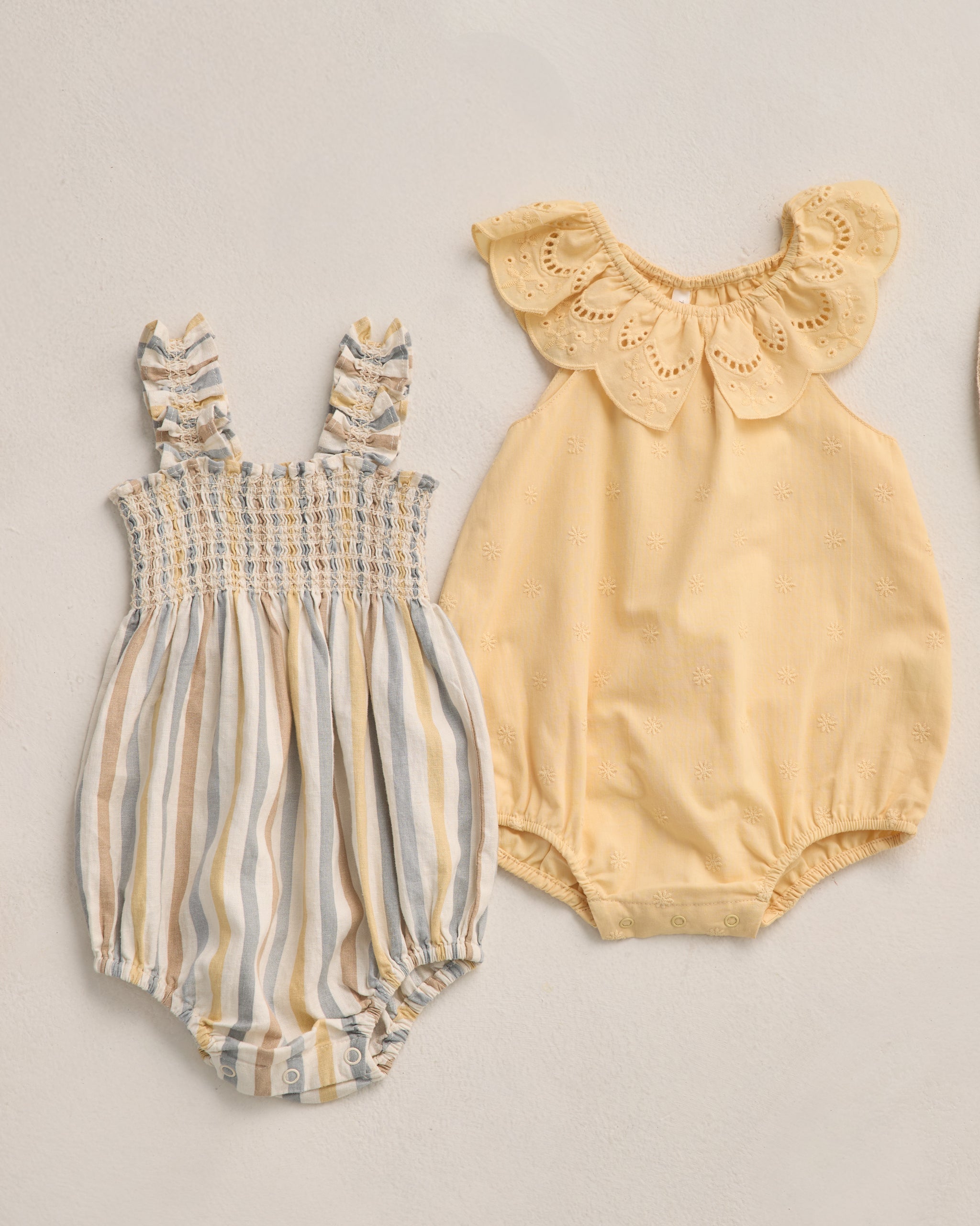 Julia Romper Valencia Stripe - Rylee + Cru | Kids Clothes | Trendy Baby Clothes | Modern Infant Outfits |