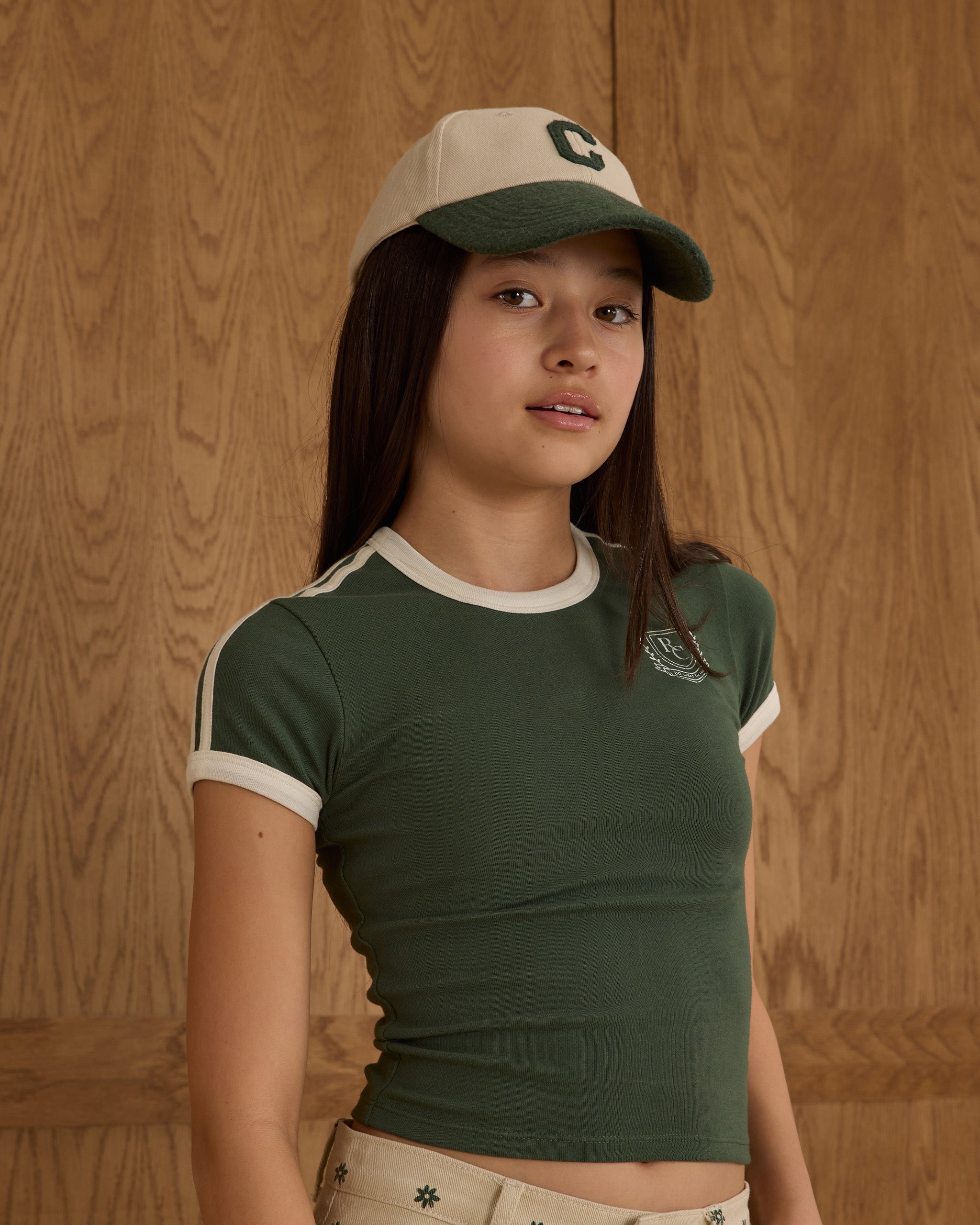 Jersey Tee || Green - Rylee + Cru | Kids Clothes | Trendy Baby Clothes | Modern Infant Outfits |