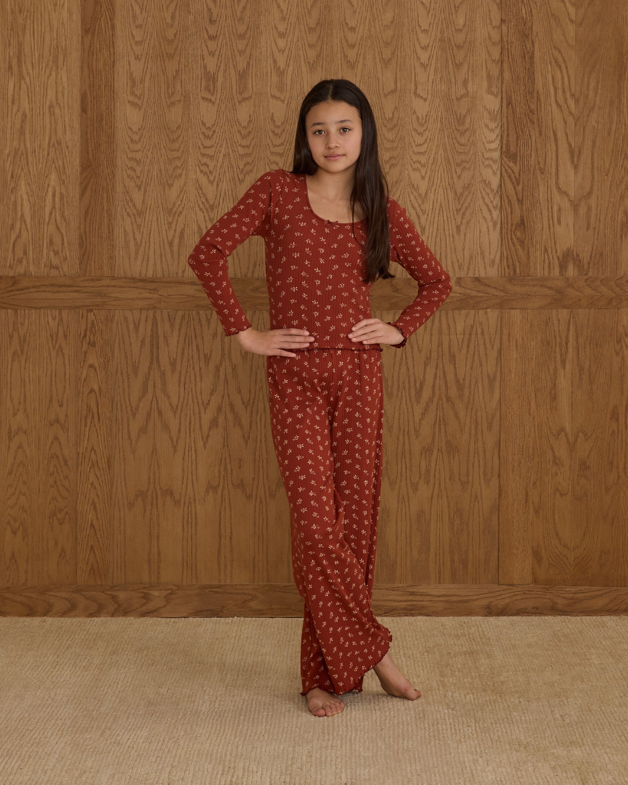 Ribbed Lounge Set || Ruby Ditsy - Teen