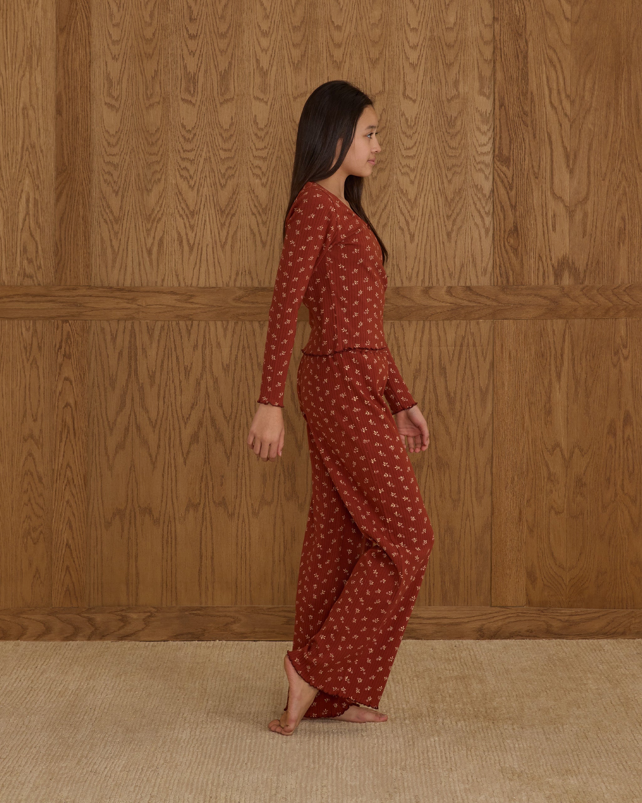 Ribbed Lounge Set || Ruby Ditsy - Teen