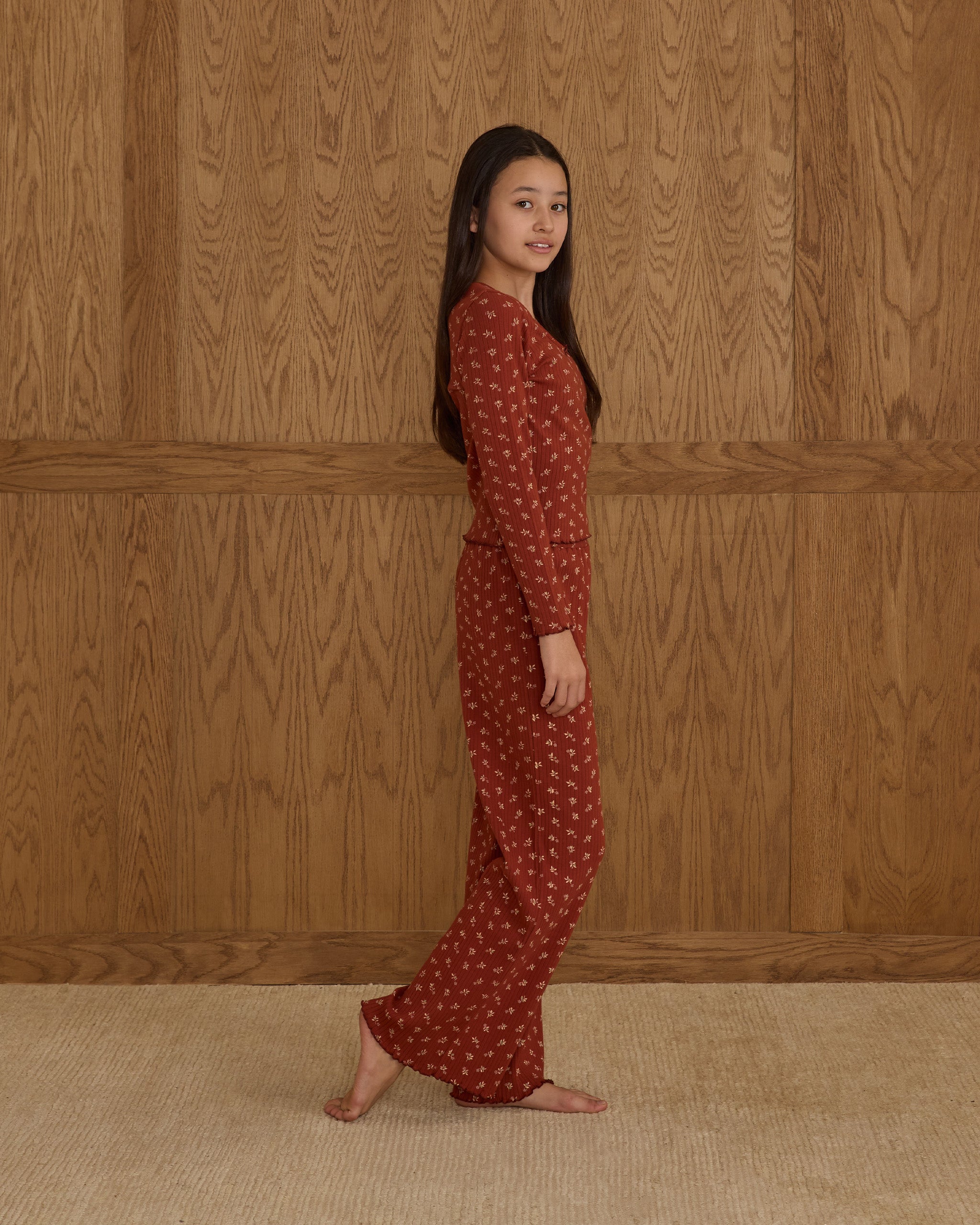 Ribbed Lounge Set || Ruby Ditsy - Teen