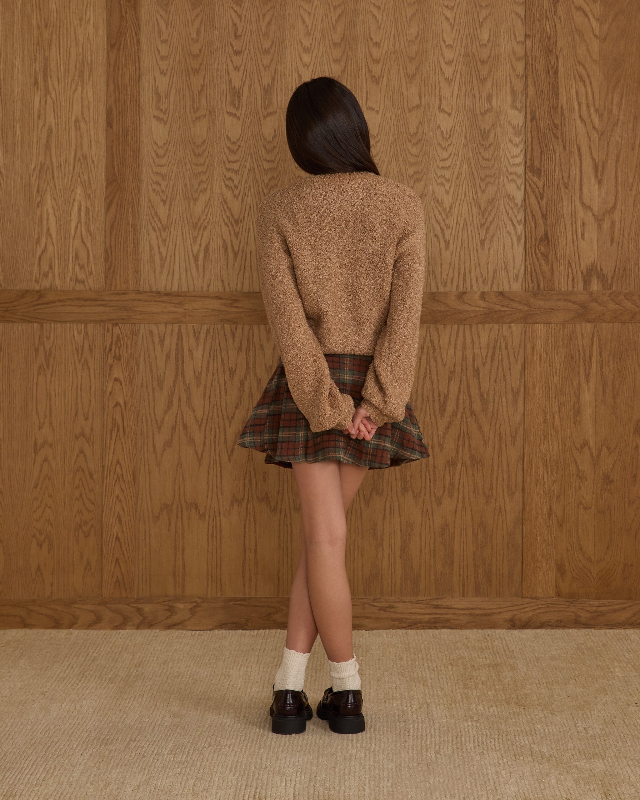 Aspen Sweater || Toffee Boucle - Teen