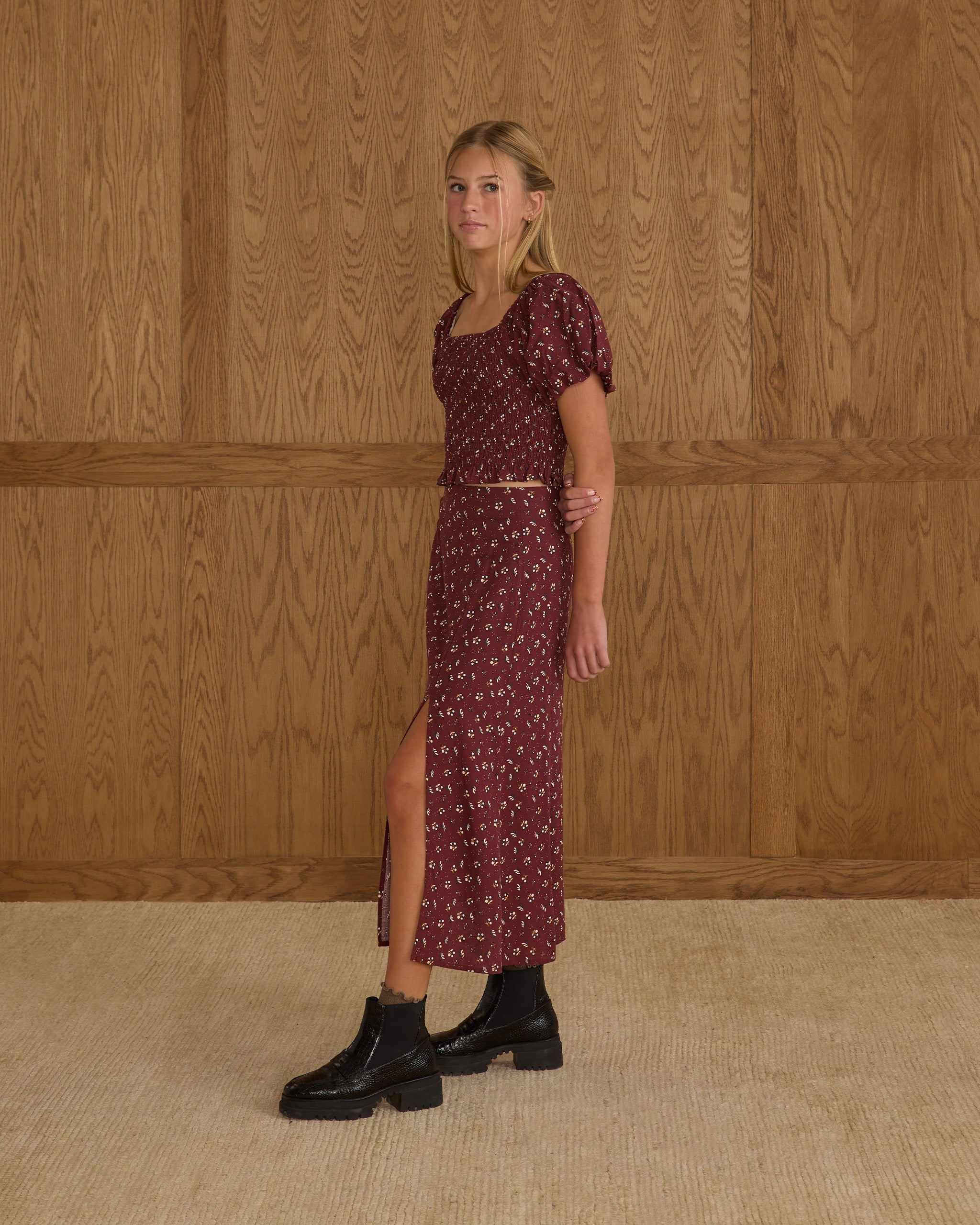 Midi Skirt | Harvest Berry Teen