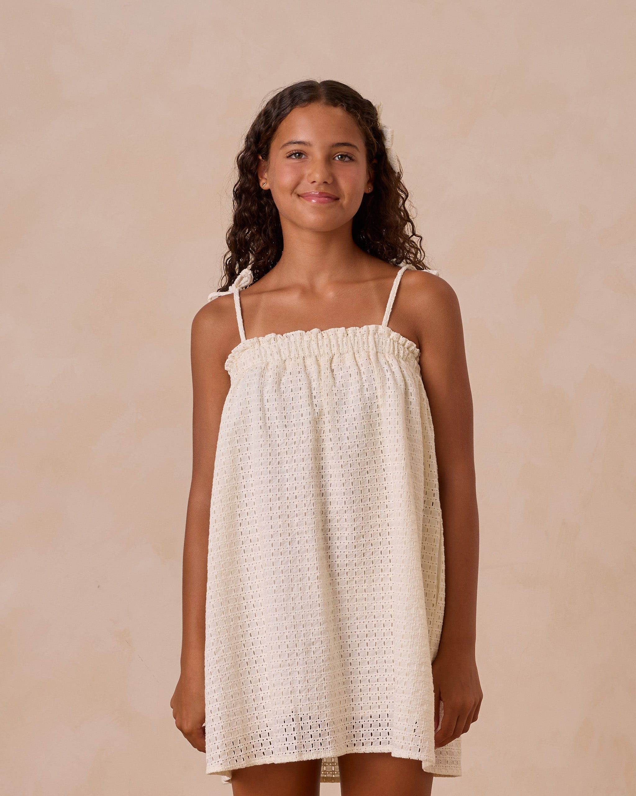 Sahara Mini Dress || Ivory Teen