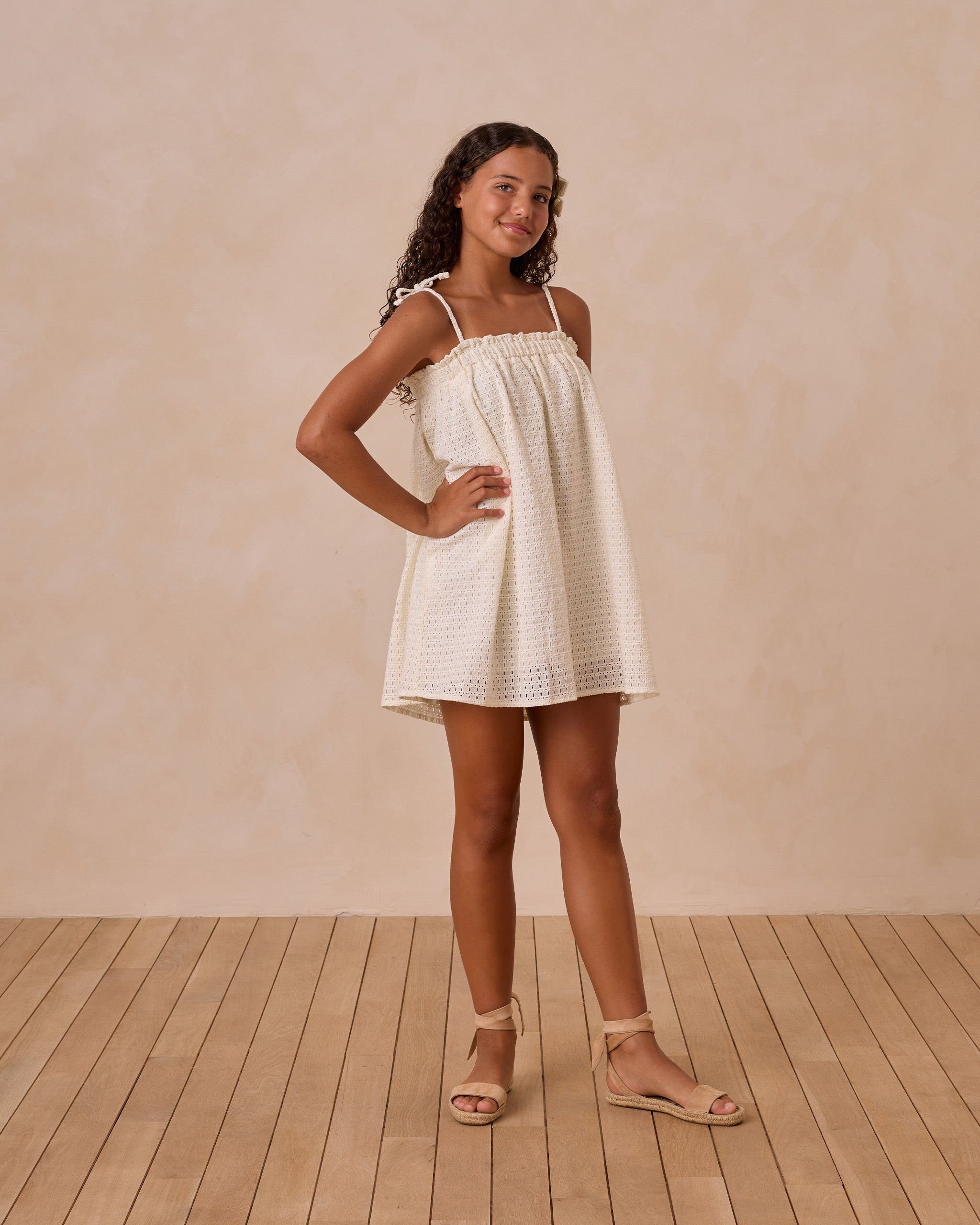 Sahara Mini Dress || Ivory Teen