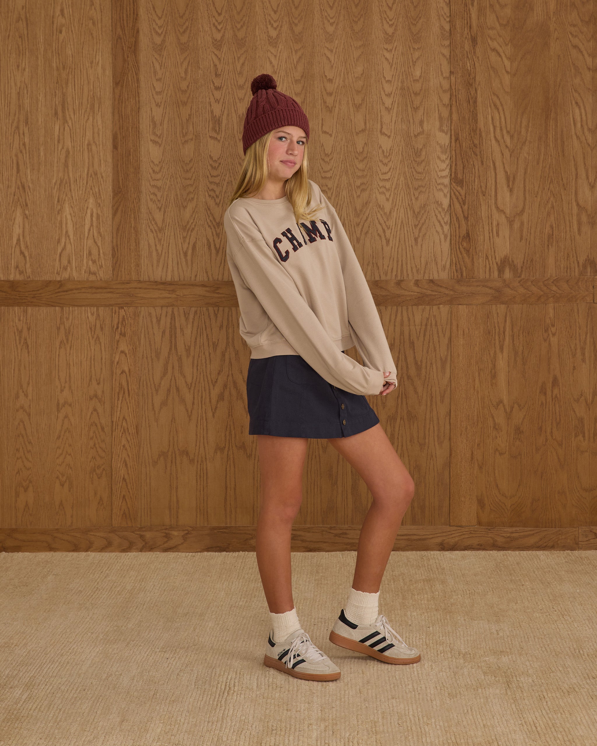 Mini-jupe Denver | Bleu marine pour adolescentes