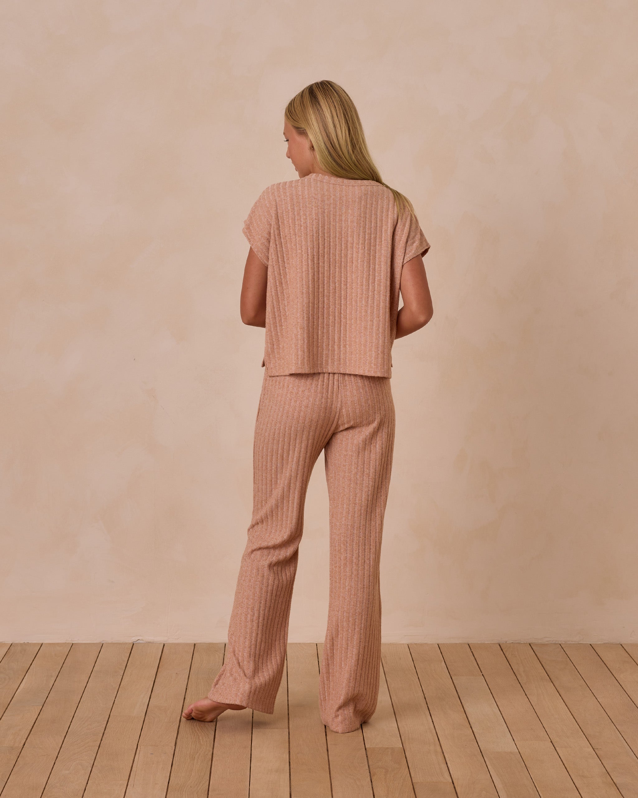 Cozy Rib Knit Set || Grapefruit Teen