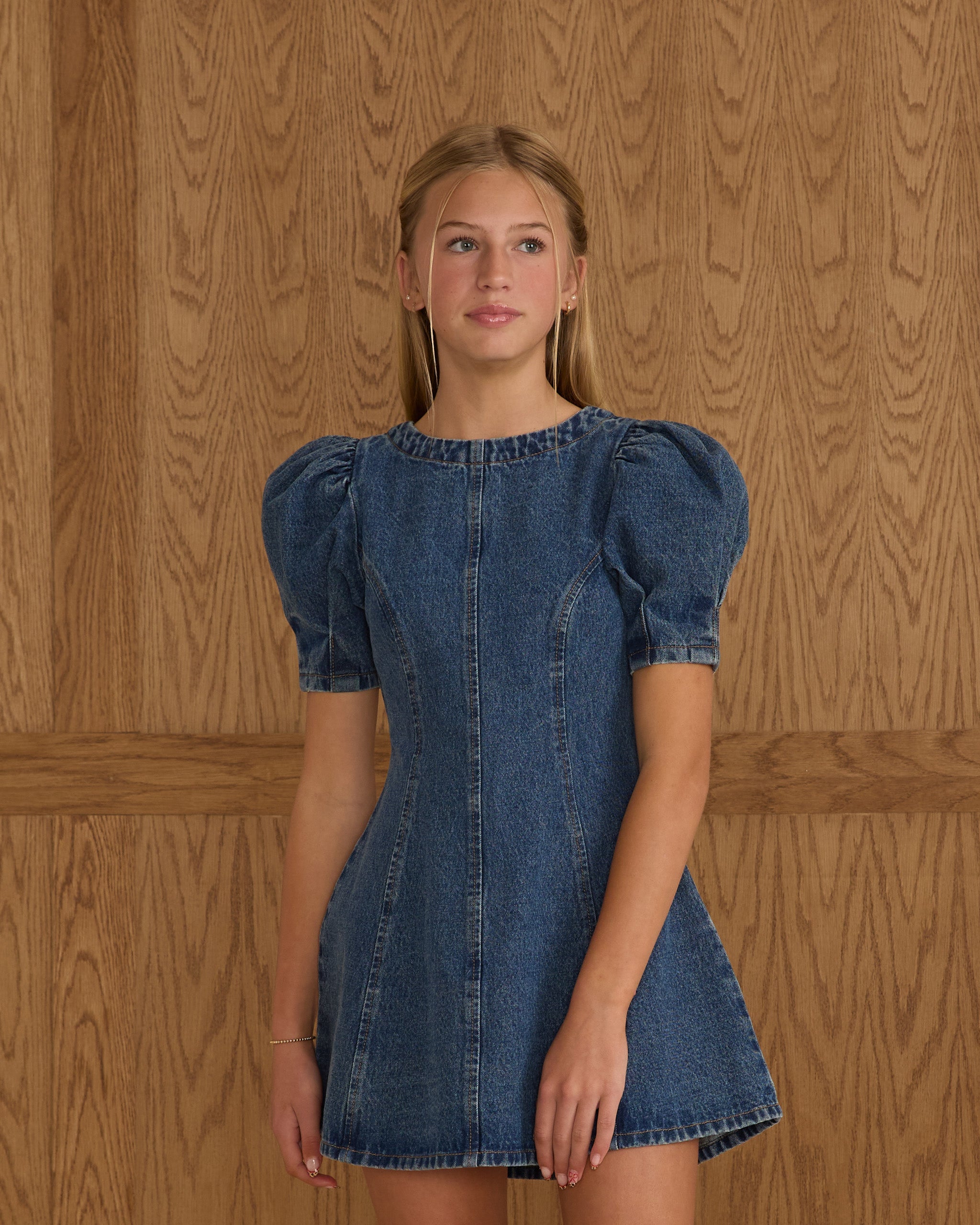 Mini-robe Levi's | Denim indigo pour adolescentes
