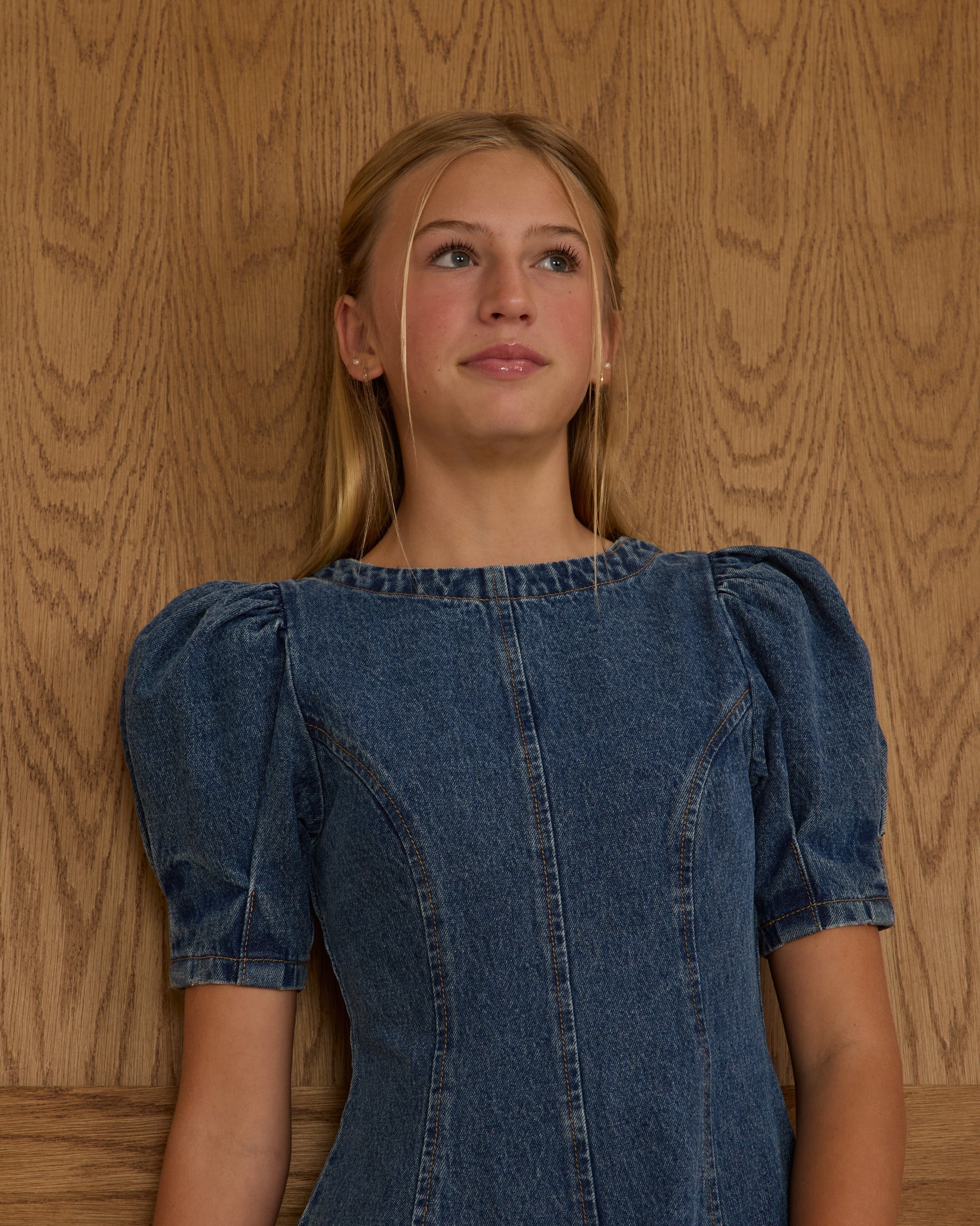 Mini-robe Levi's | Denim indigo pour adolescentes