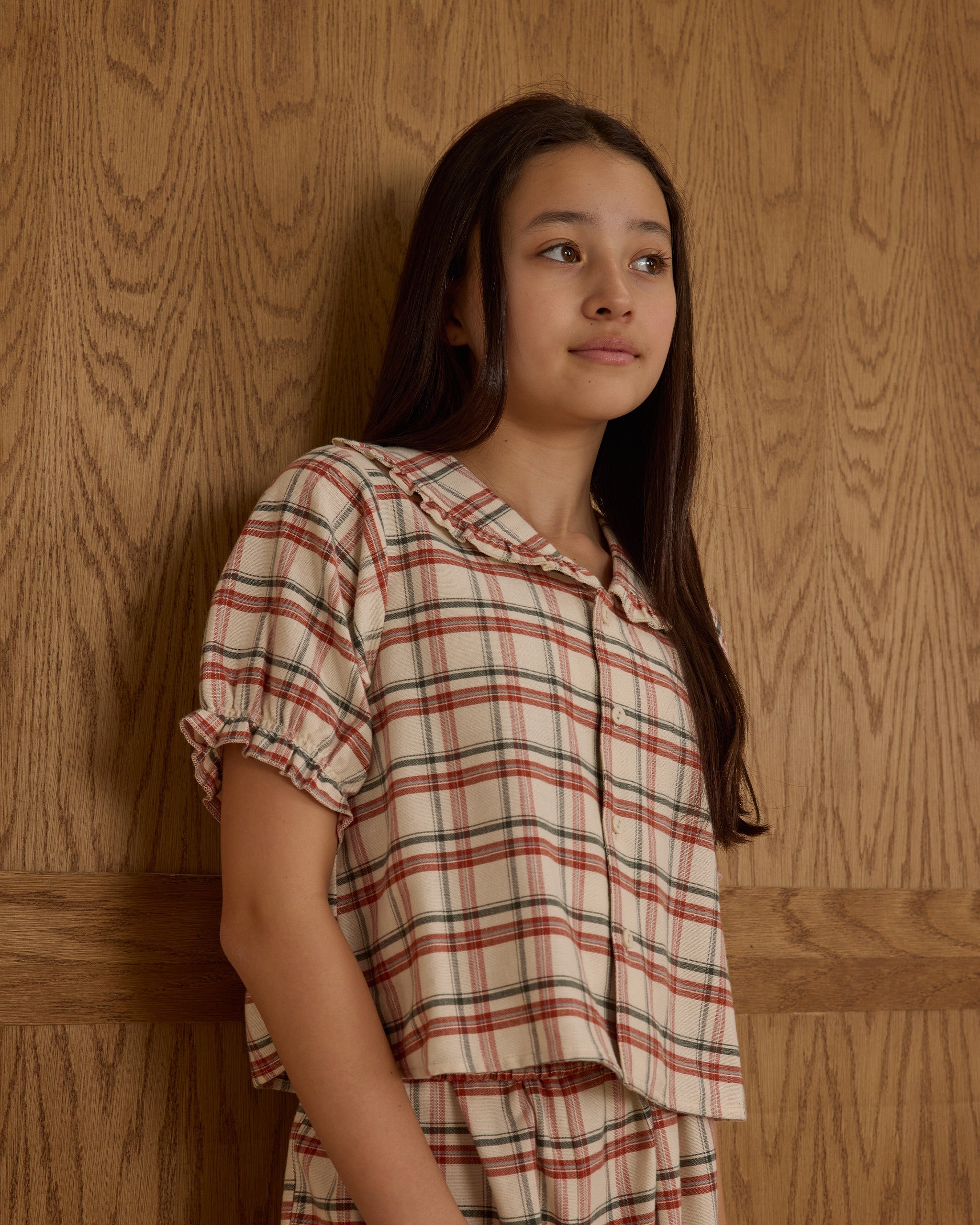 Ruffle Pajamas || Holiday Flannel - Teen