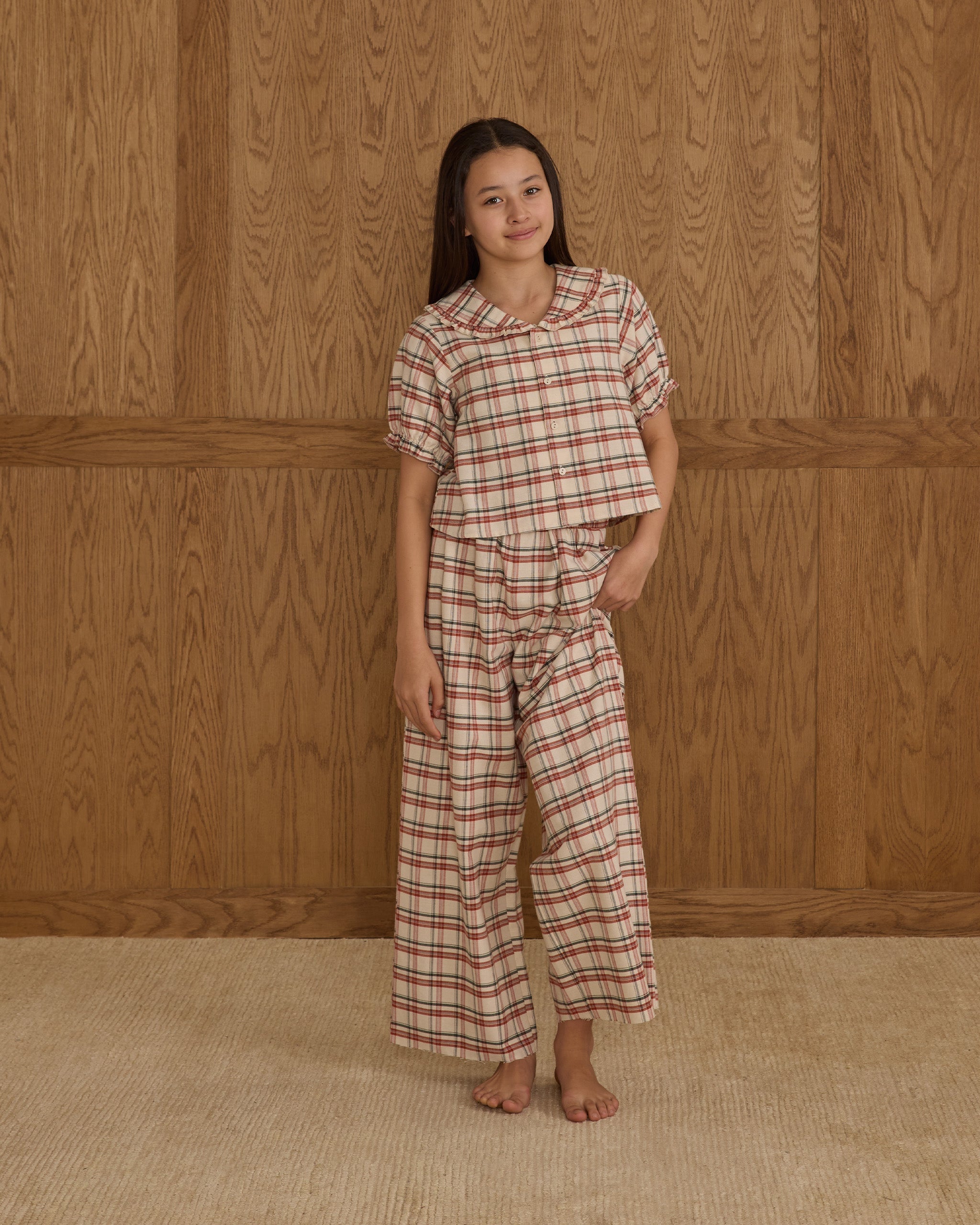 Ruffle Pajamas || Holiday Flannel - Teen