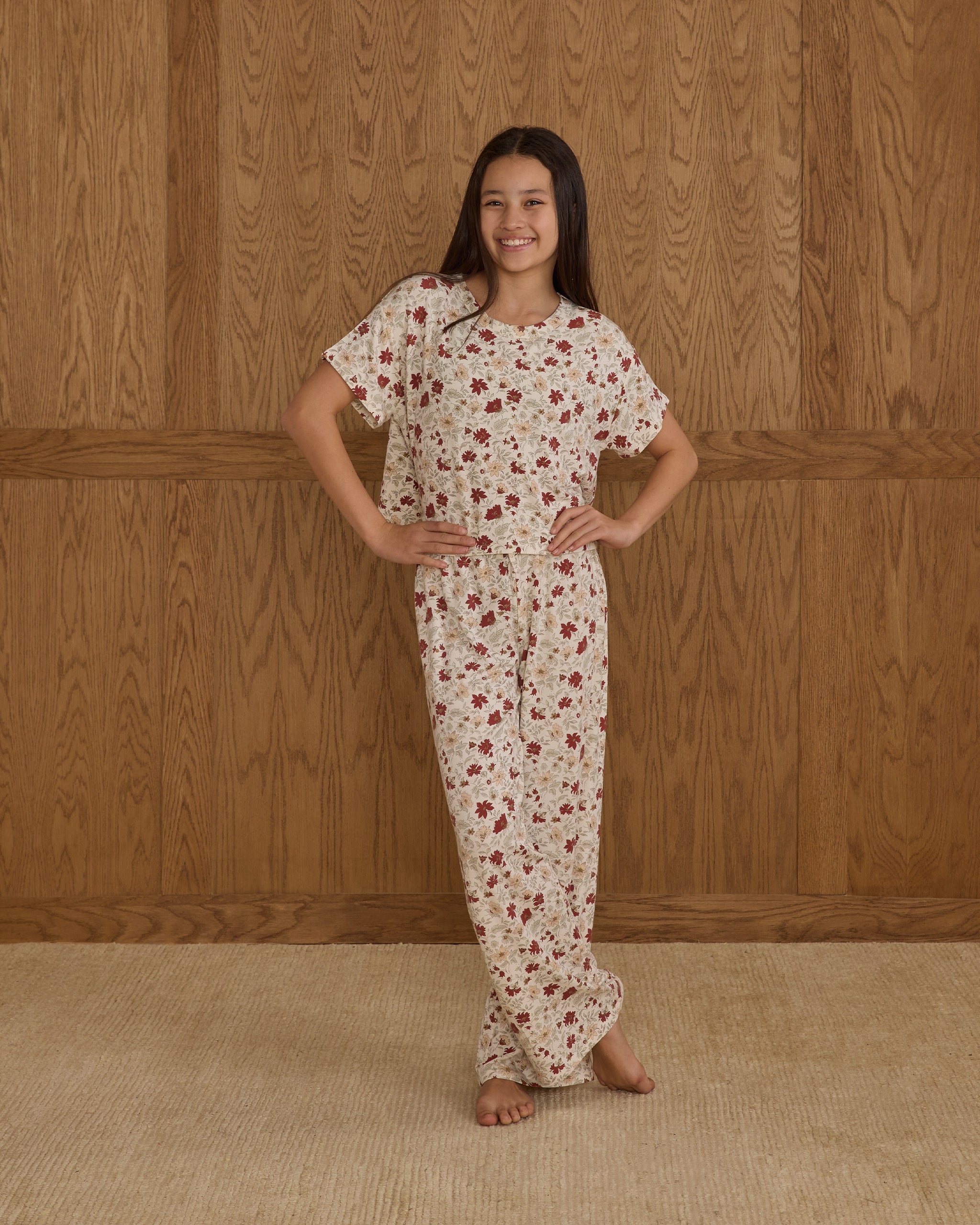 Ruthie Set || Holiday Floral - Teen