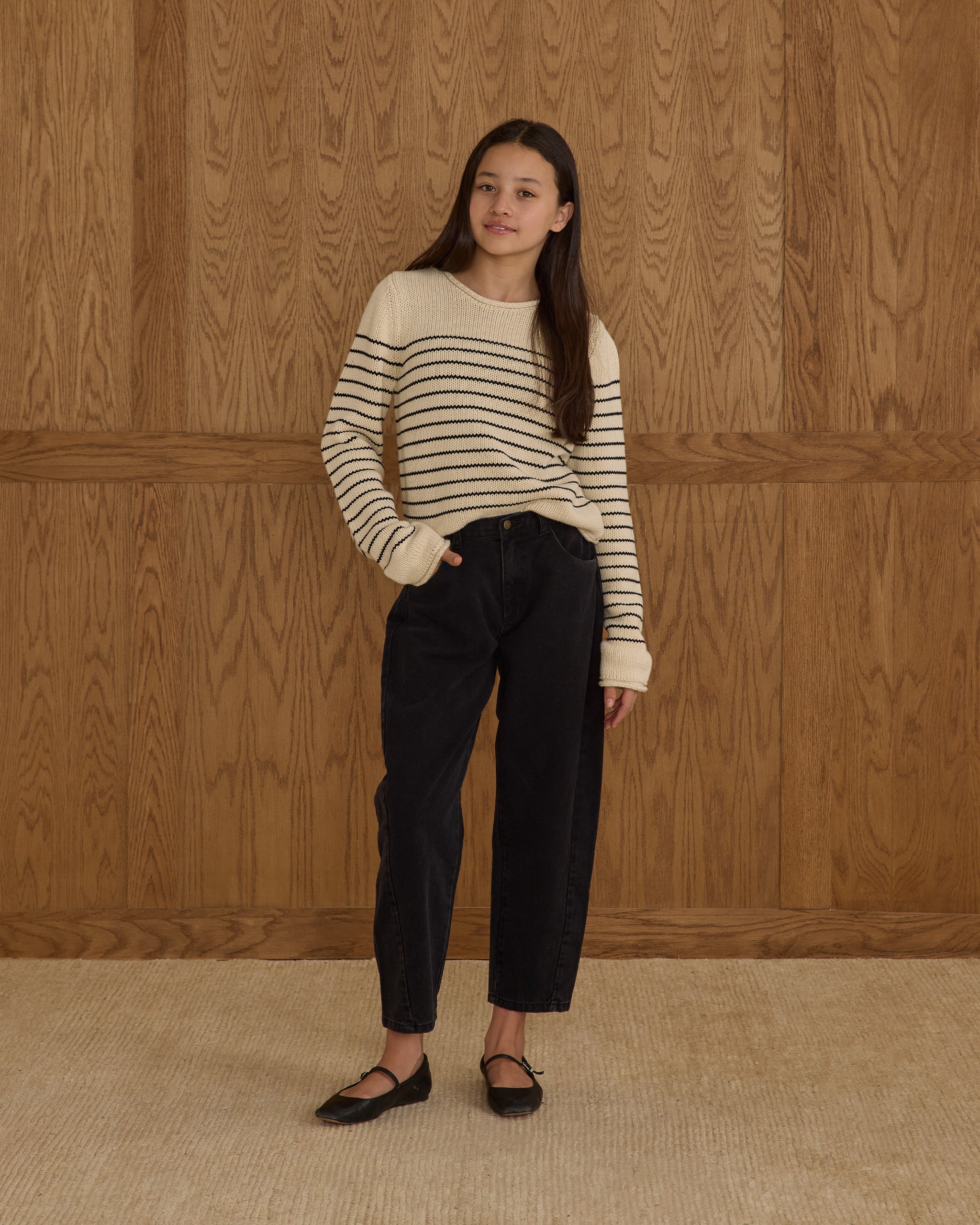 Barrel Pant || Washed Black