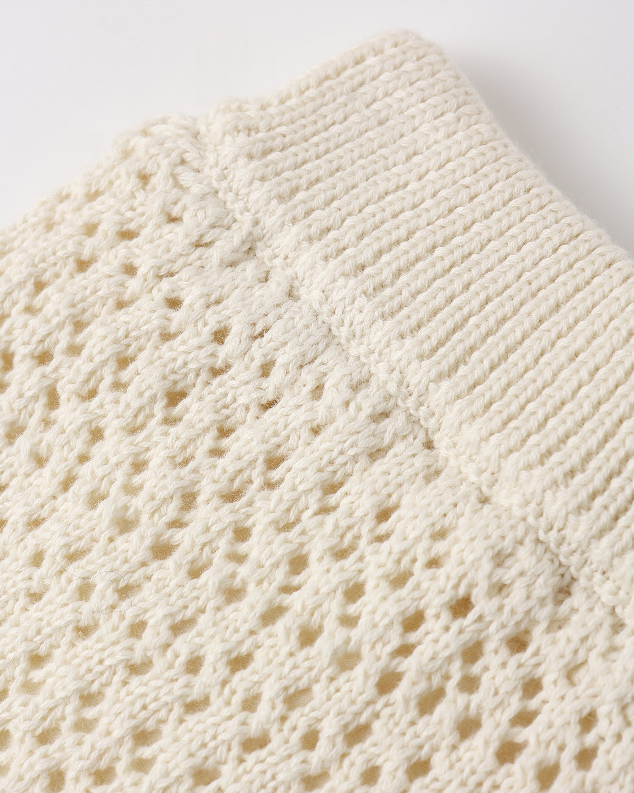 Teen Crochet Tank Set Natural