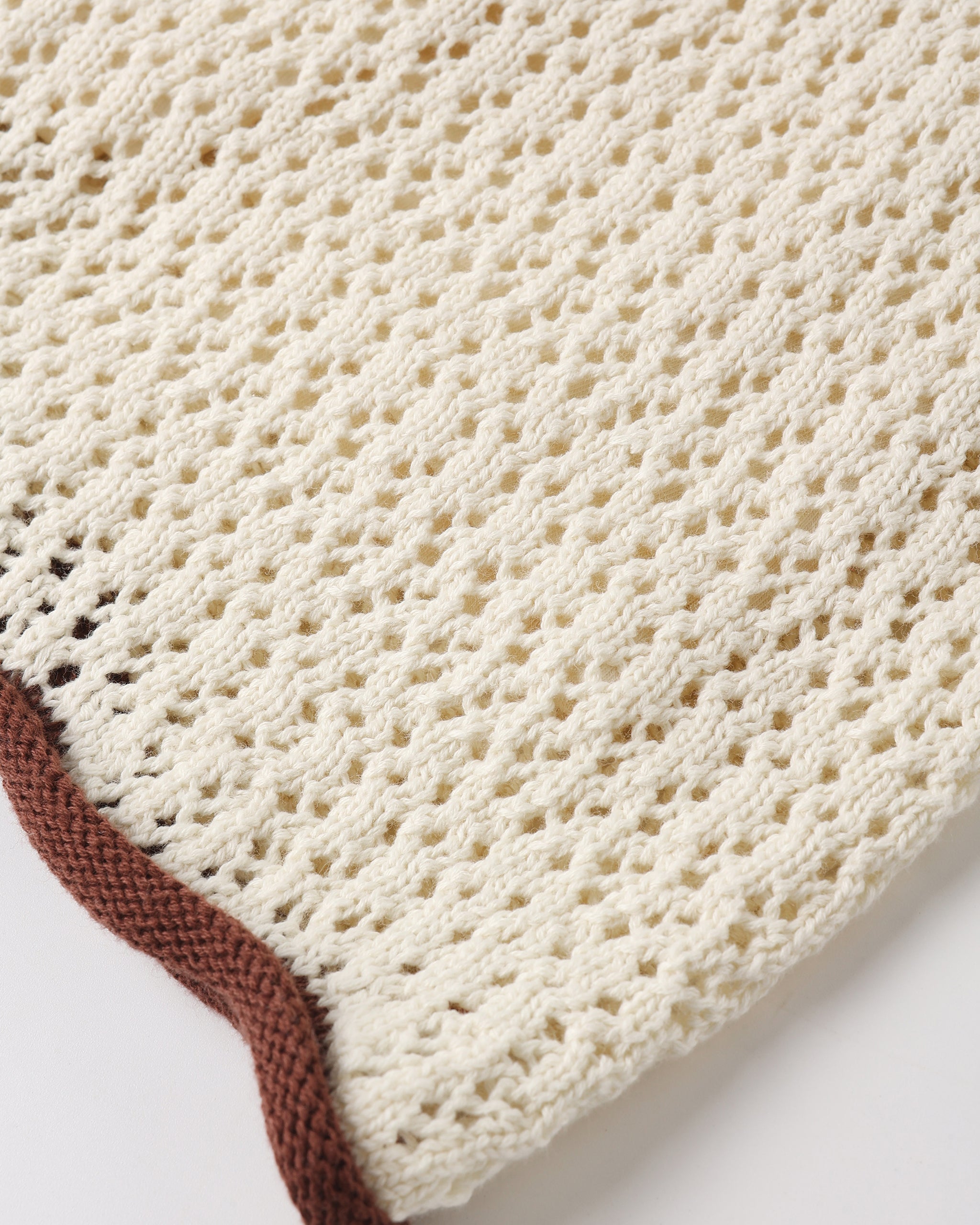 Robe mini débardeur crochet pour adolescente naturelle