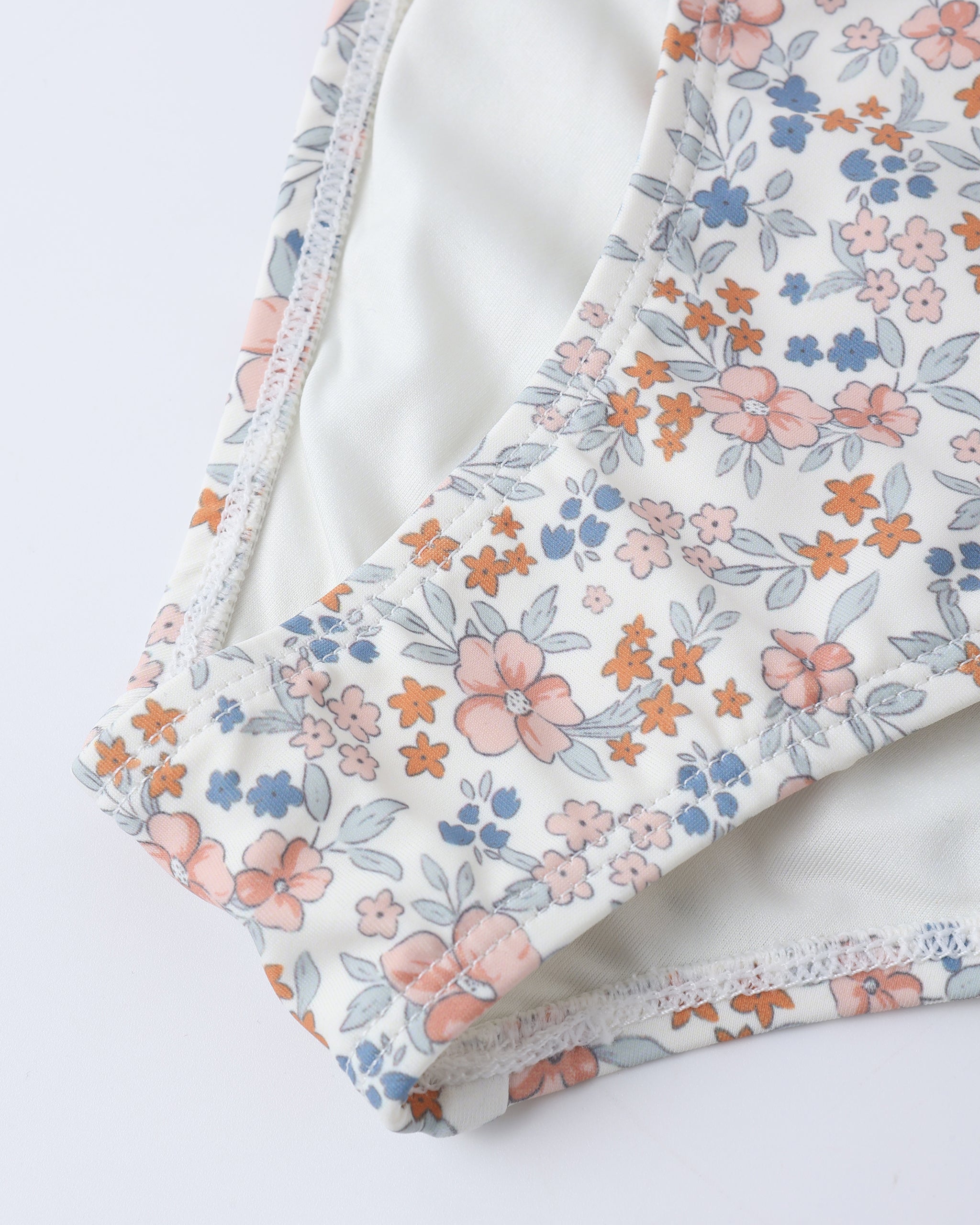 Teen Long Sleeve Bikini Set Flower Field