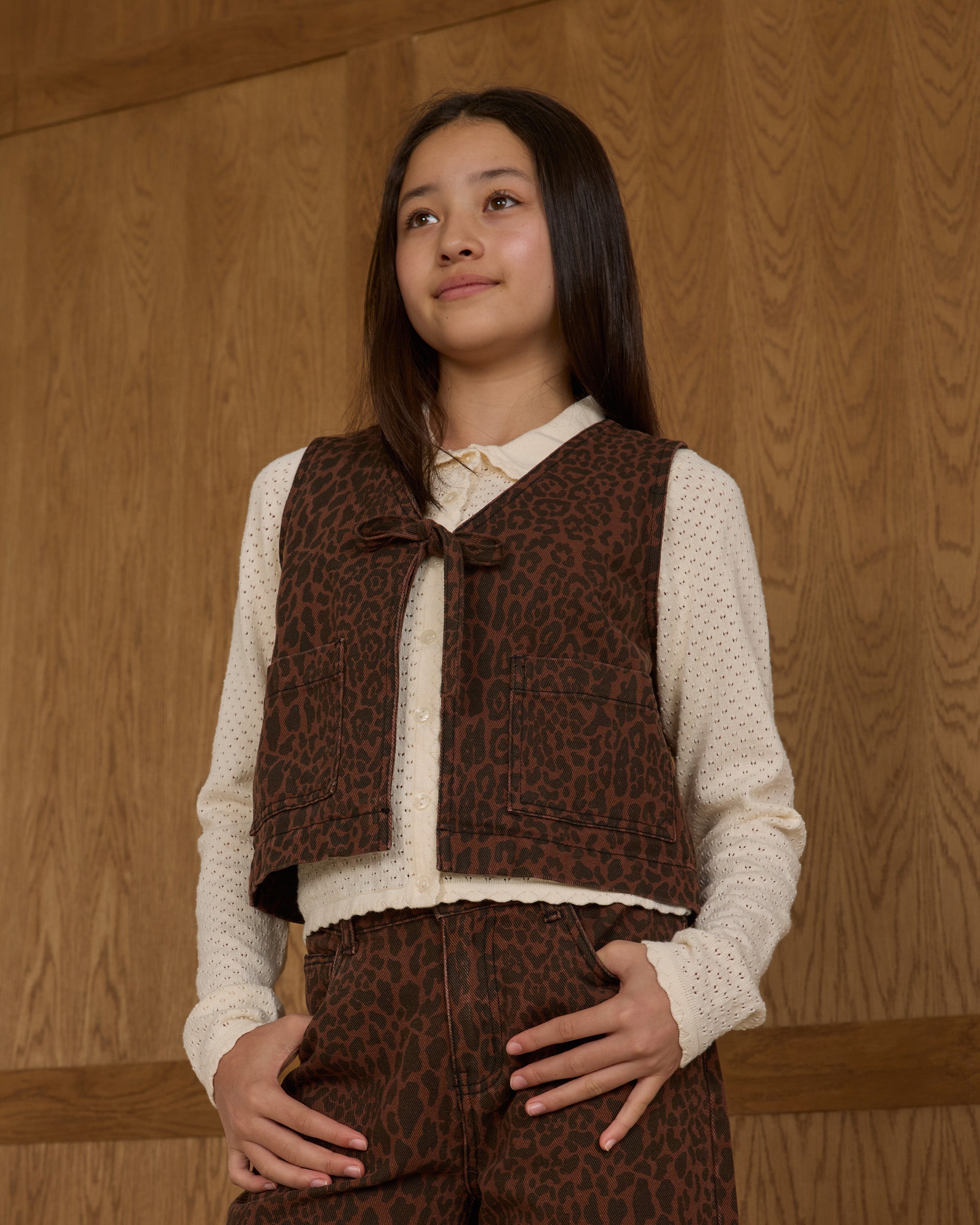 Utility Vest || Leopard - Rylee + Cru | Kids Clothes | Trendy Baby Clothes | Modern Infant Outfits |