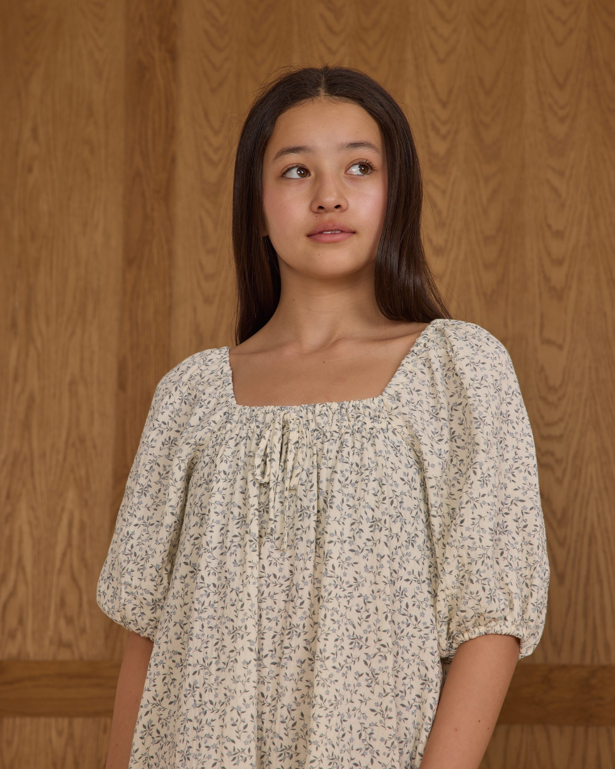 Sabrina Mini Dress || Blue Vines - Rylee + Cru | Kids Clothes | Trendy Baby Clothes | Modern Infant Outfits |