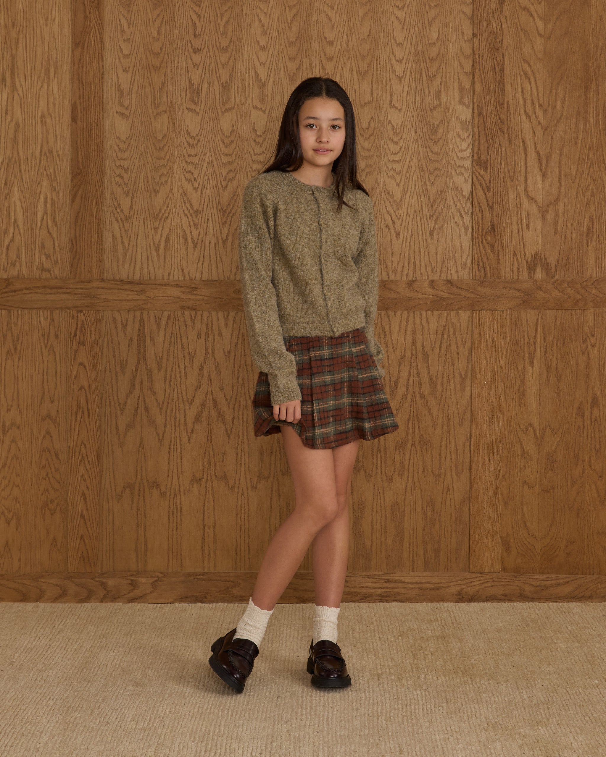 Fuzzy Cardigan || Evergreen - Teen