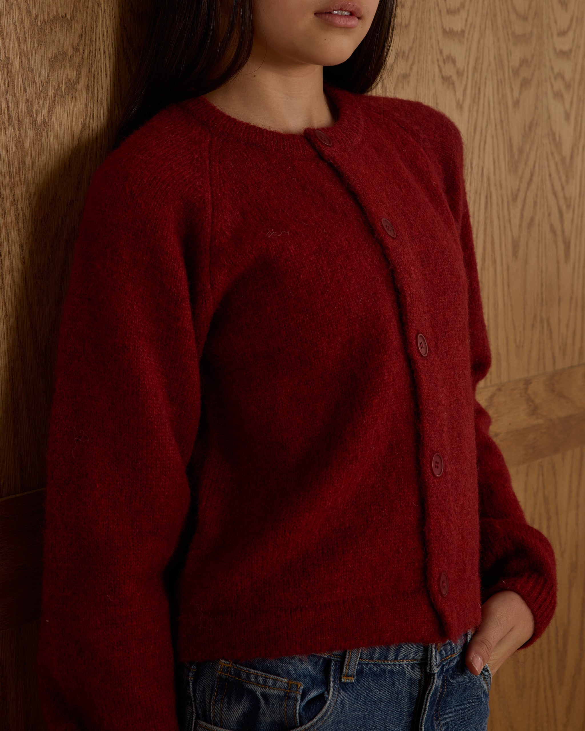 Fuzzy Cardigan || Ruby - Teen