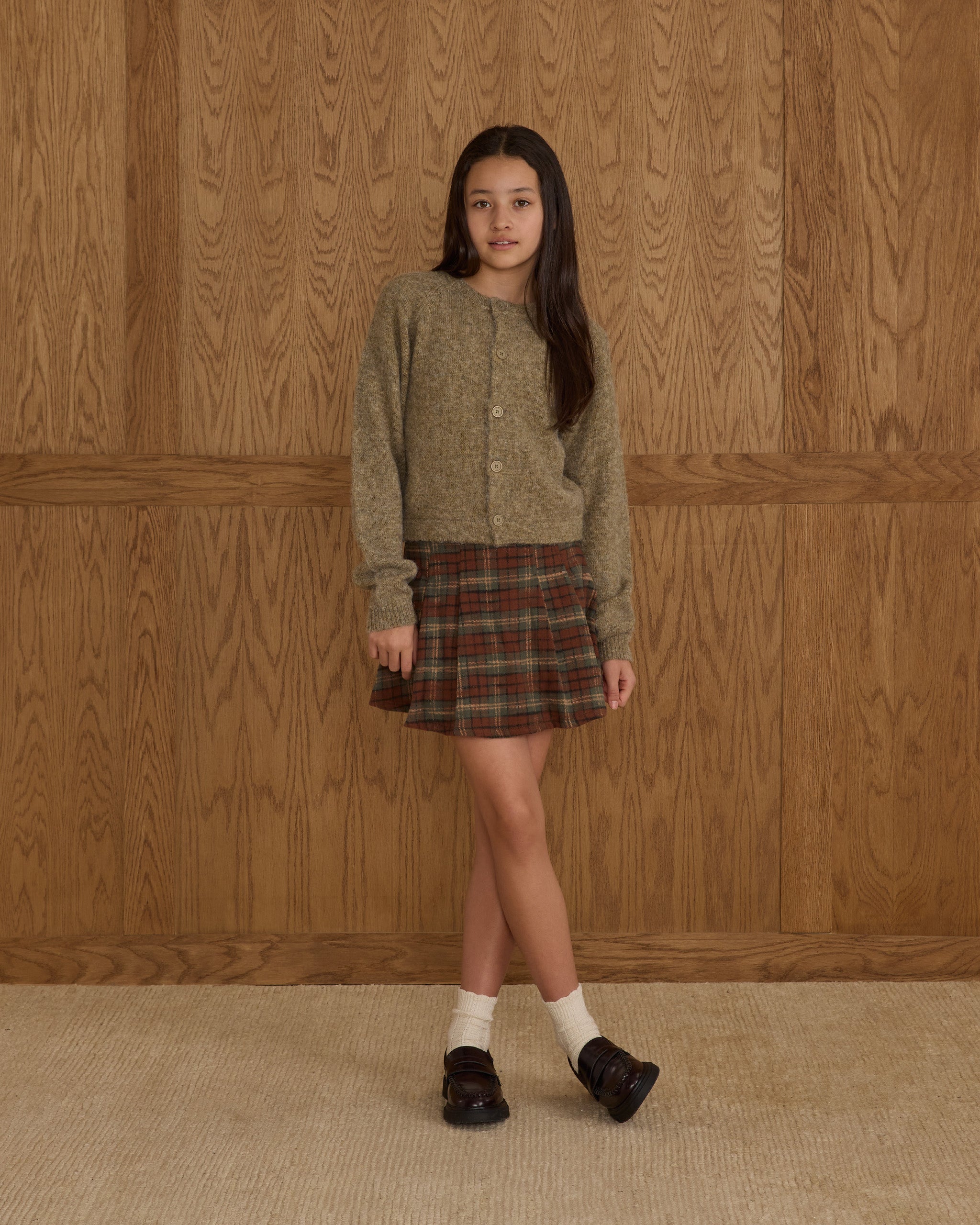 Pleated Skirt || Holiday Plaid - Teen