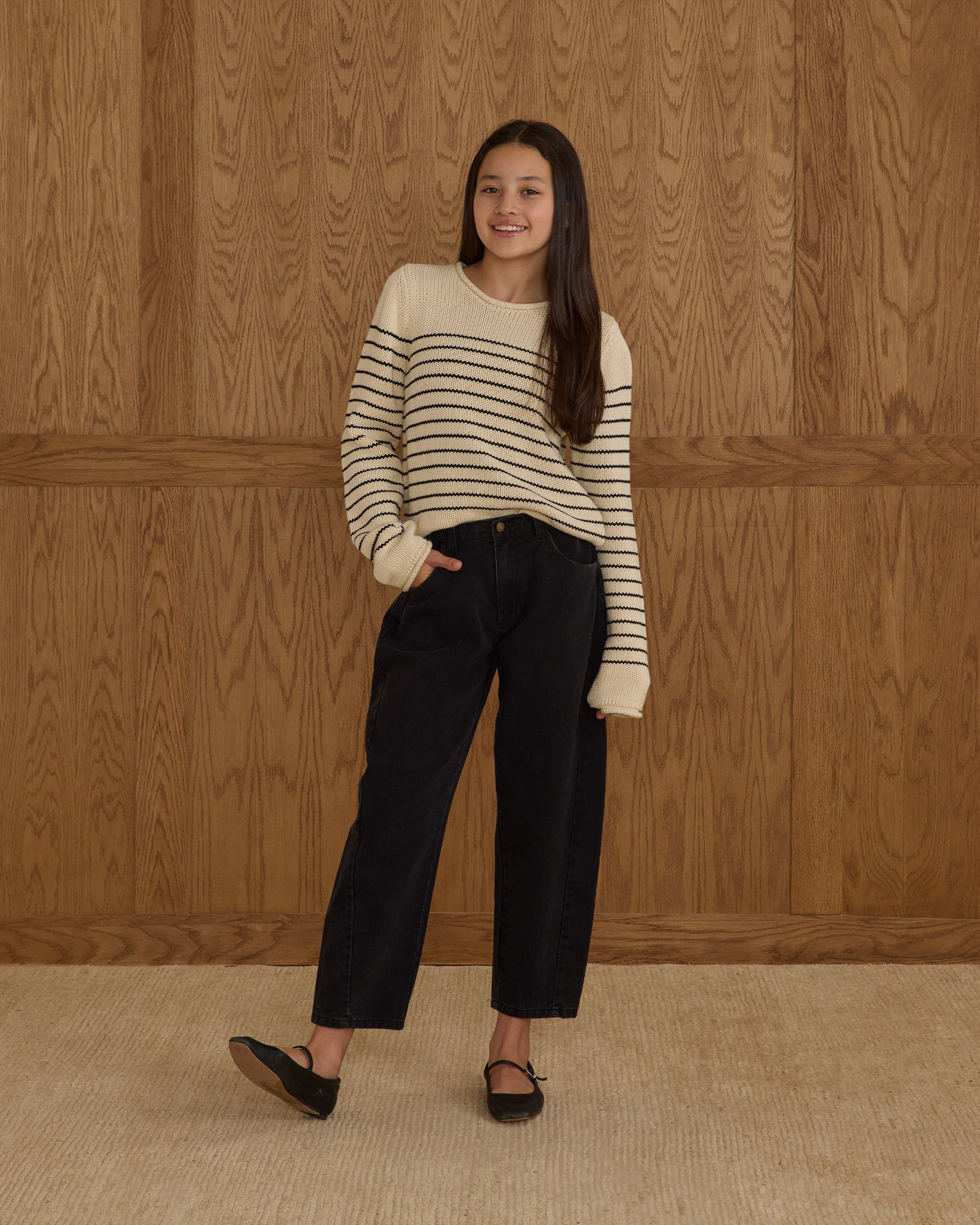 Barrel Pant || Washed Black