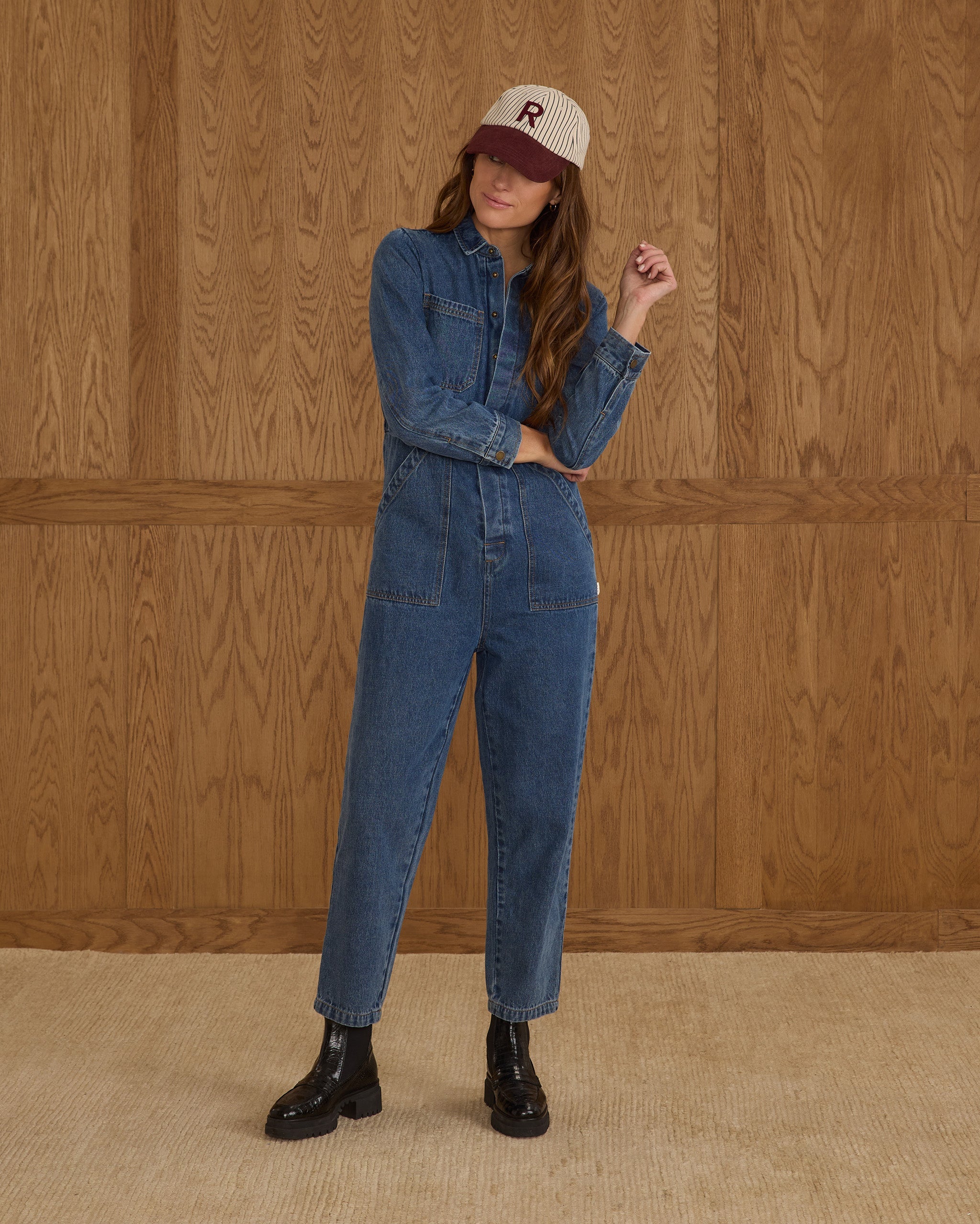Long Sleeve Coverall | Indigo Denim – Rylee + Cru Canada