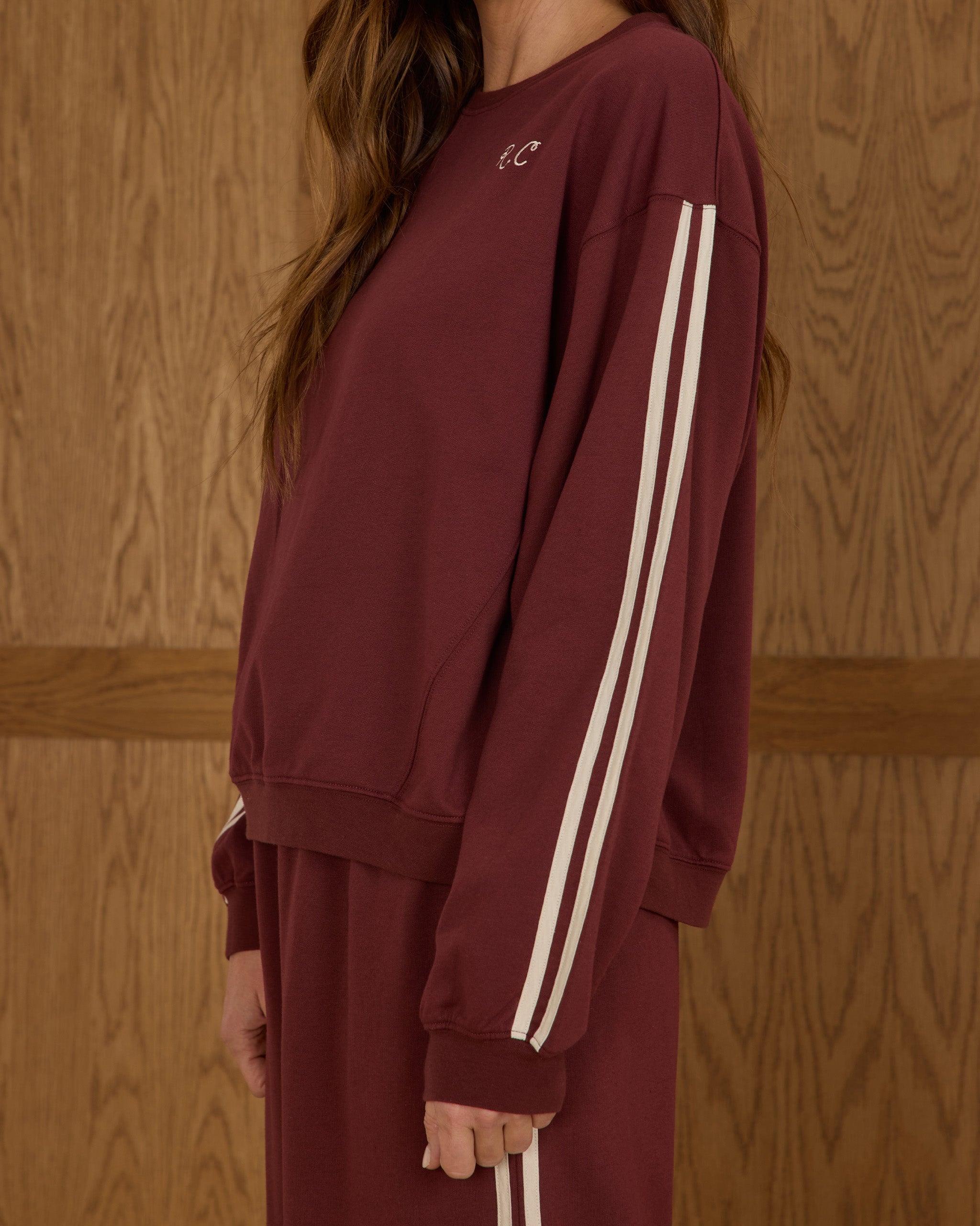 Oversized Sweatshirt | Burgundy