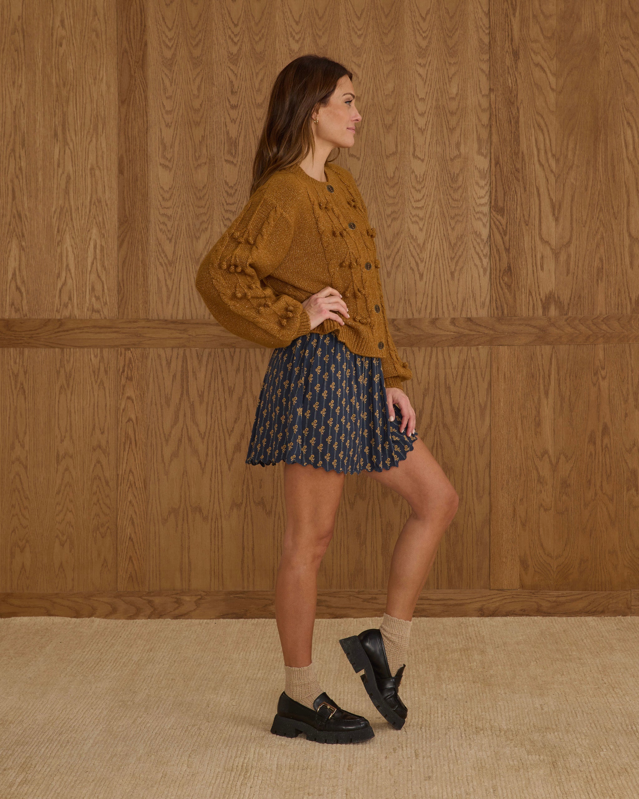 Bobble Cardigan | Golden