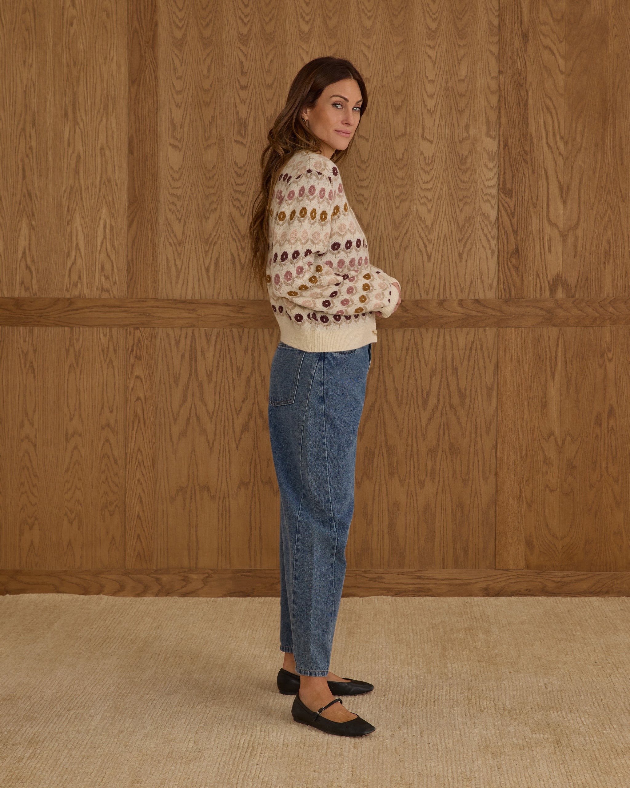 Cardigan Cheyenne | Jacquard fleuri