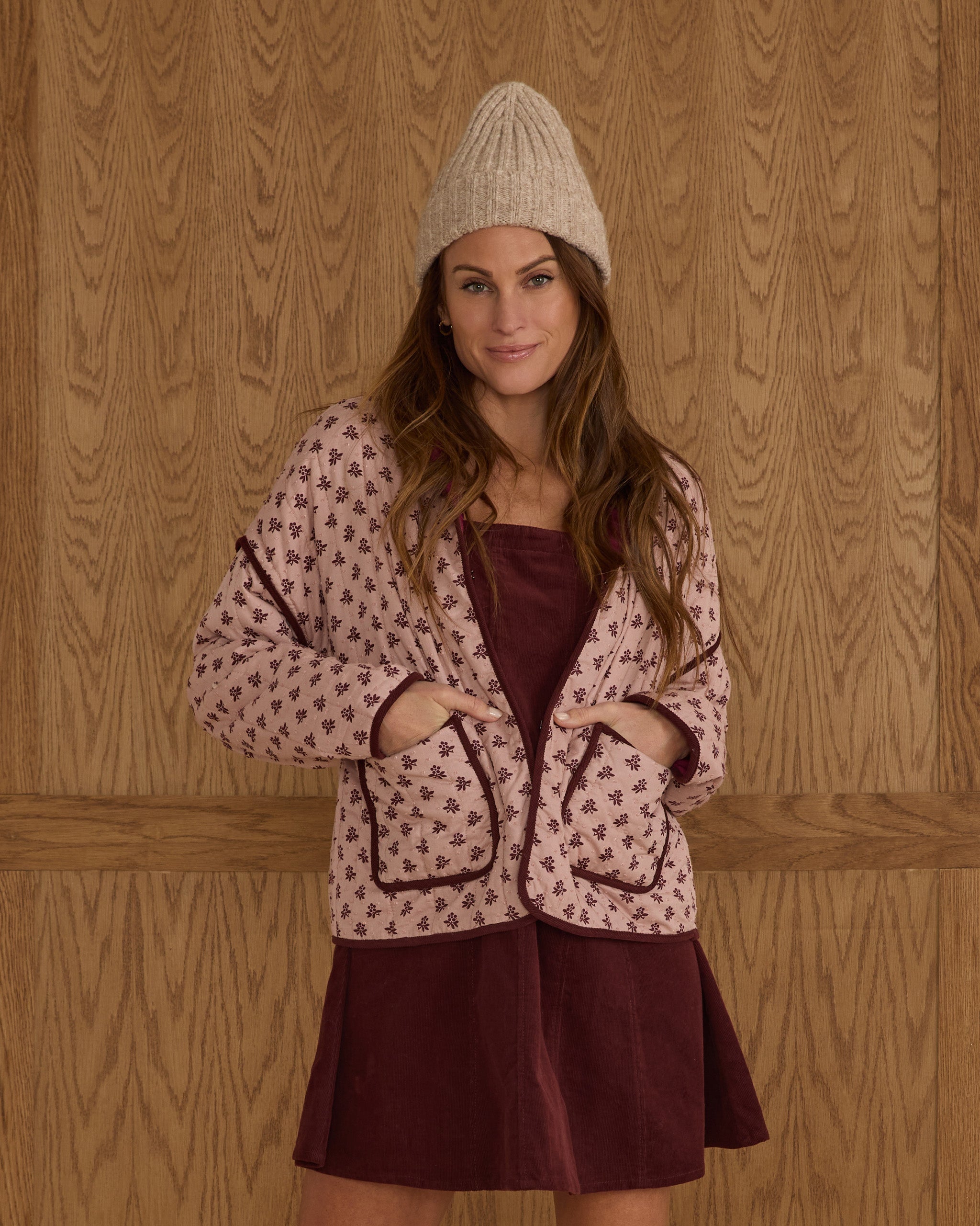 Quilted Jacket | Blush Fleur