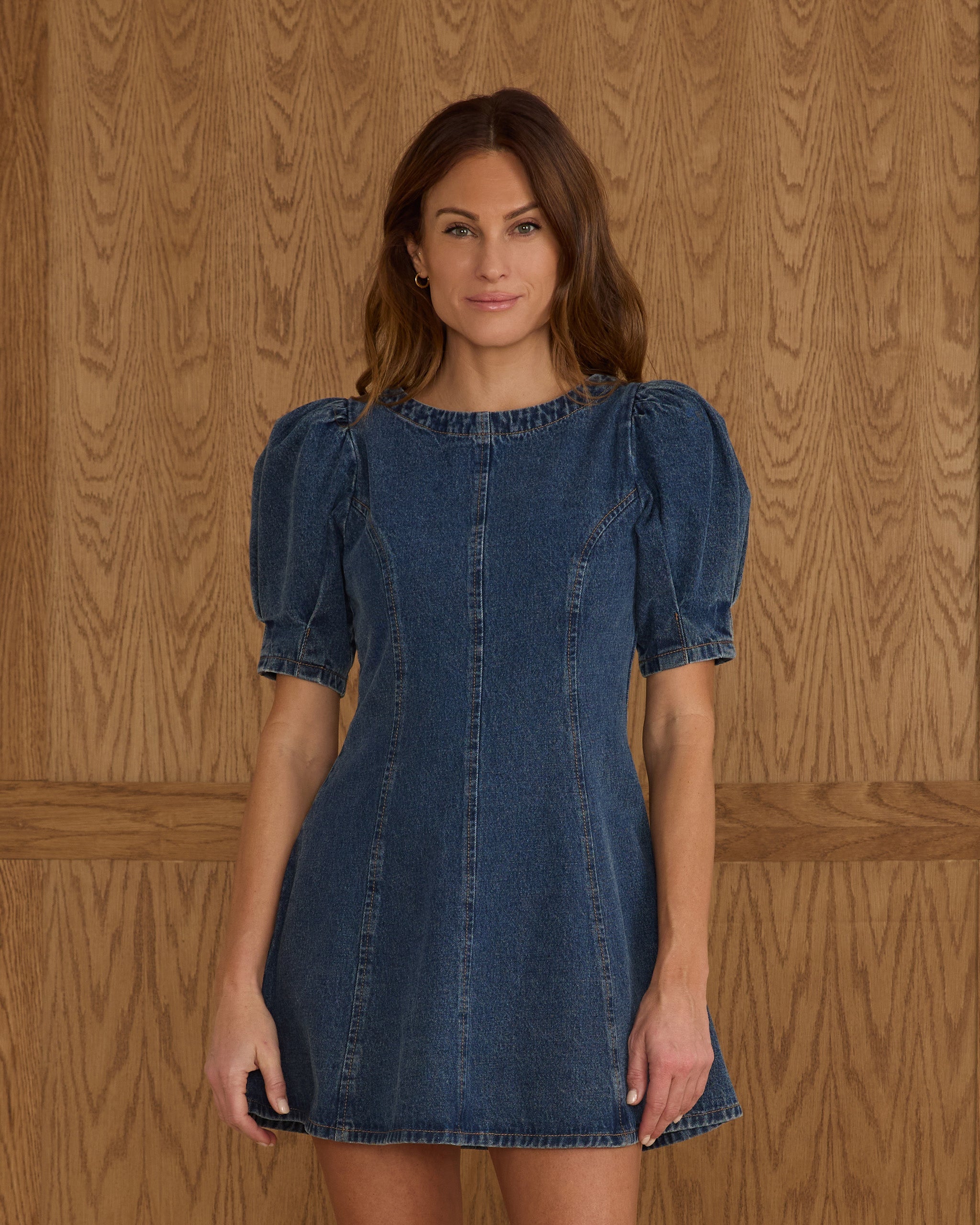 Levi Mini Dress | Indigo Denim Rylee + Cru Canada Levi Mini Dress | Indigo Denim Rylee + Cru Canada