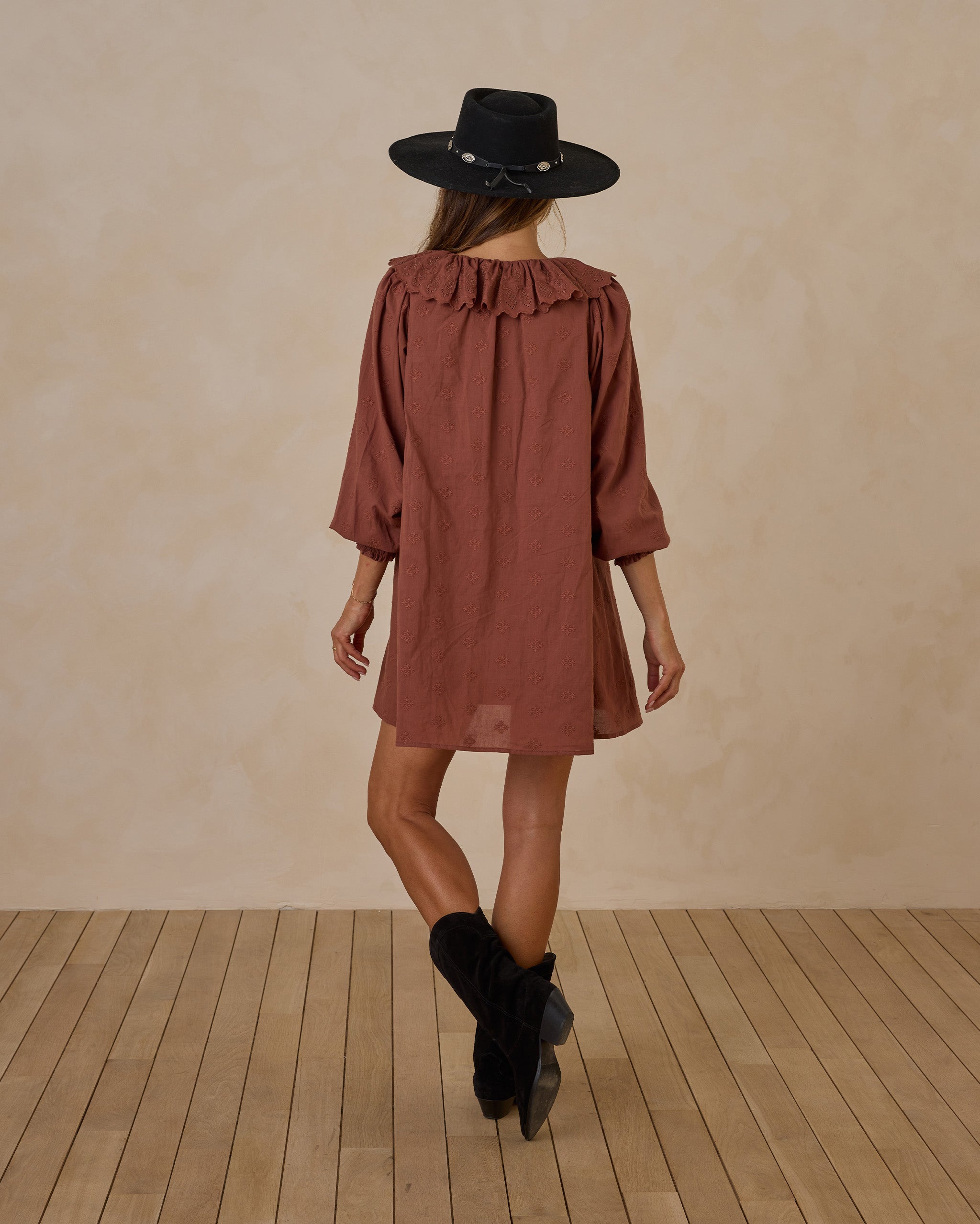 Colette Mini Dress | Brick