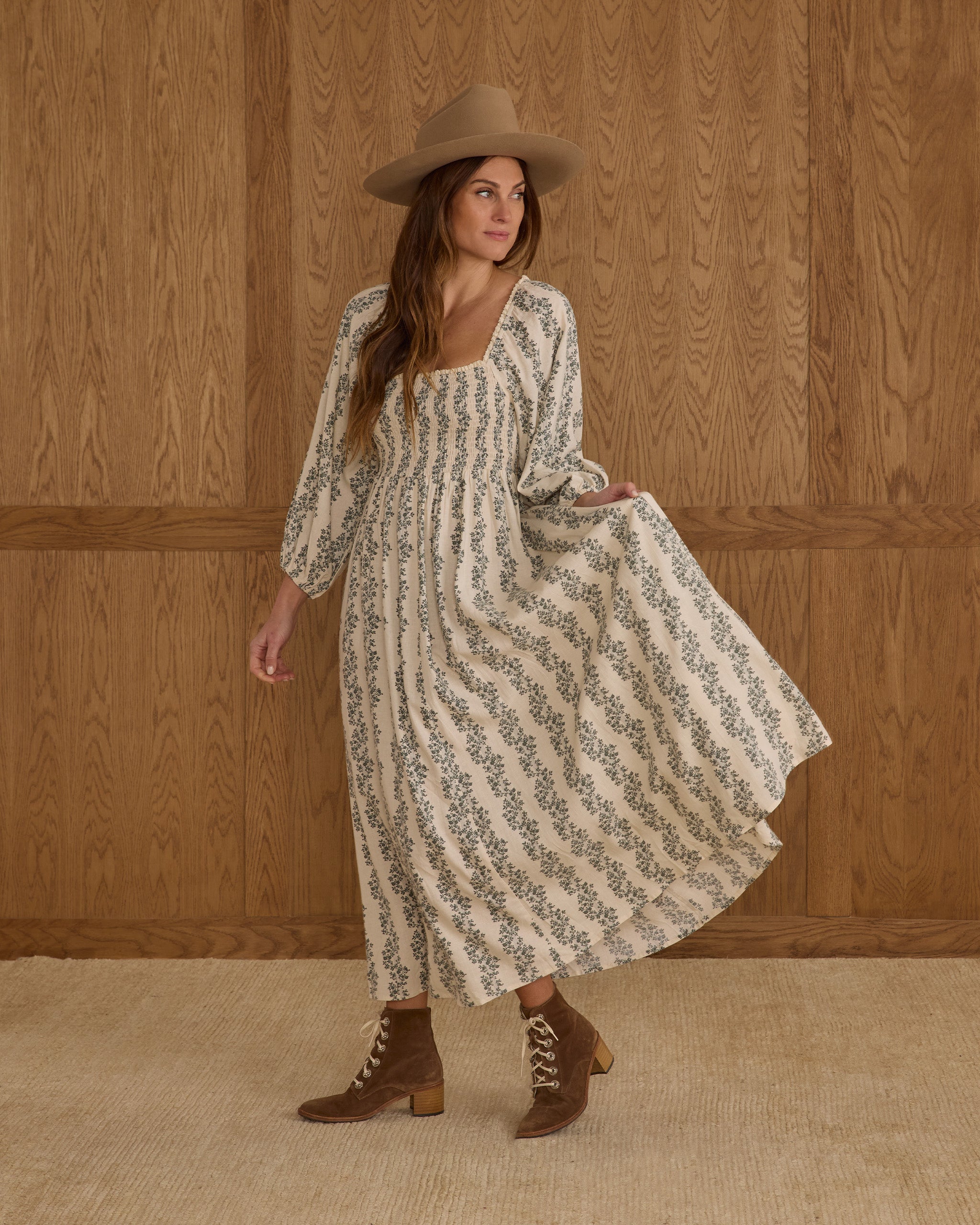 Della Dress | Green Vines