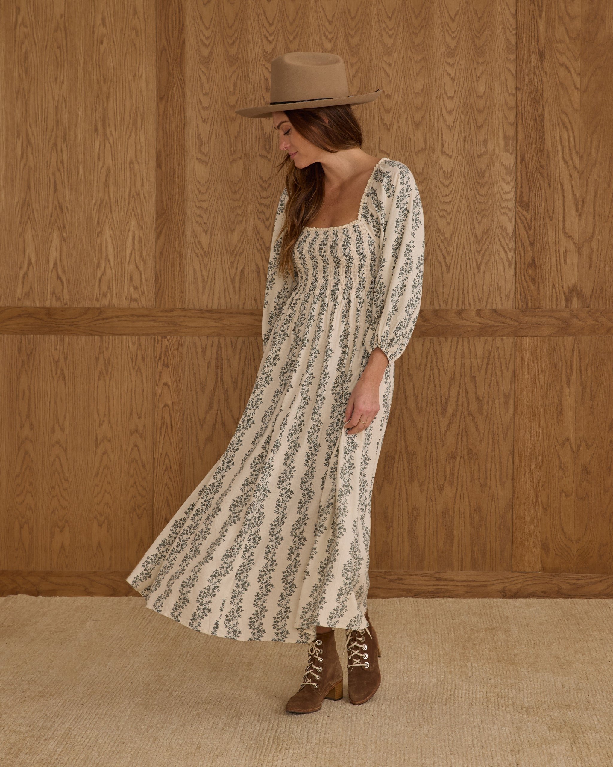 Della Dress | Green Vines