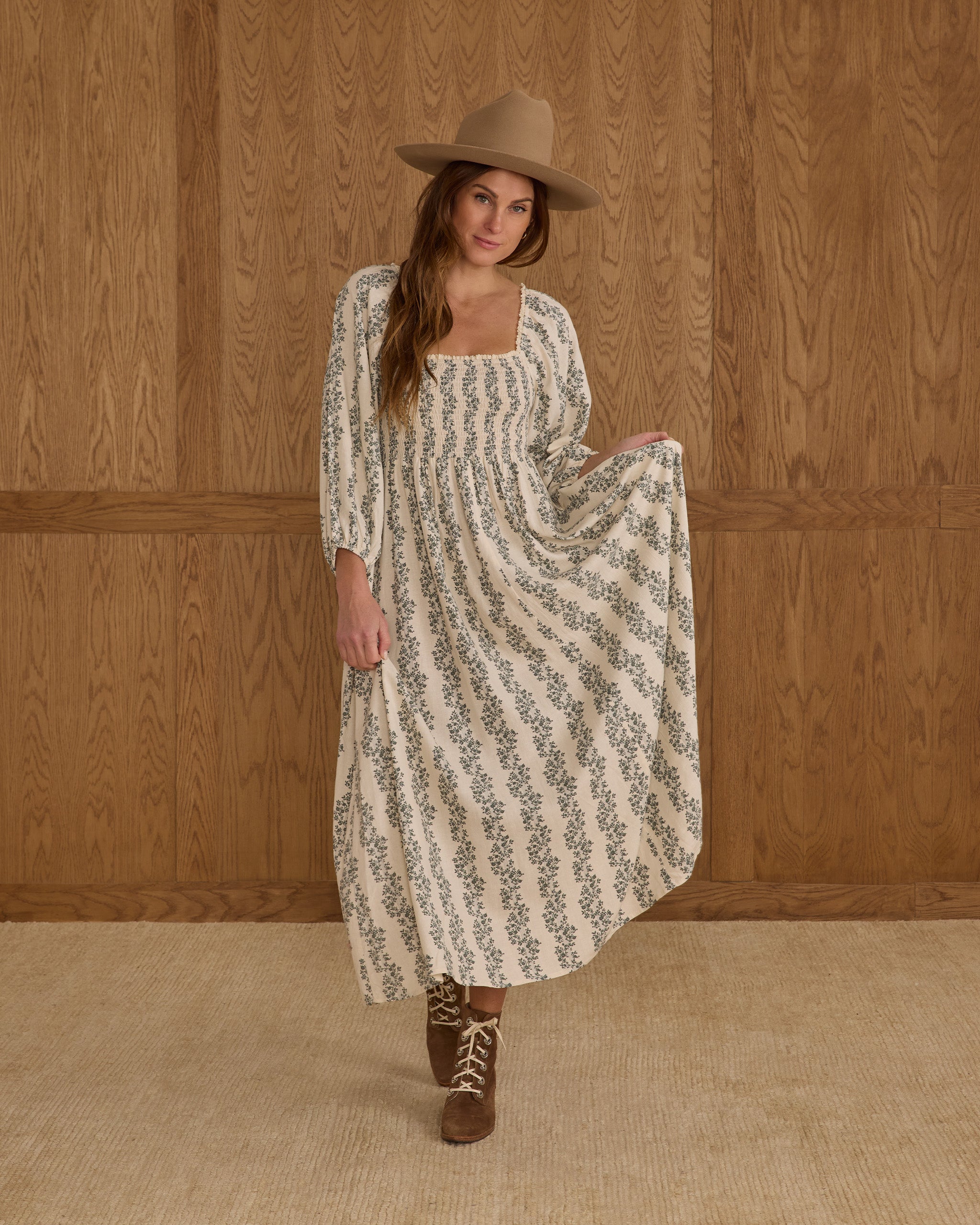 Della Dress | Green Vines