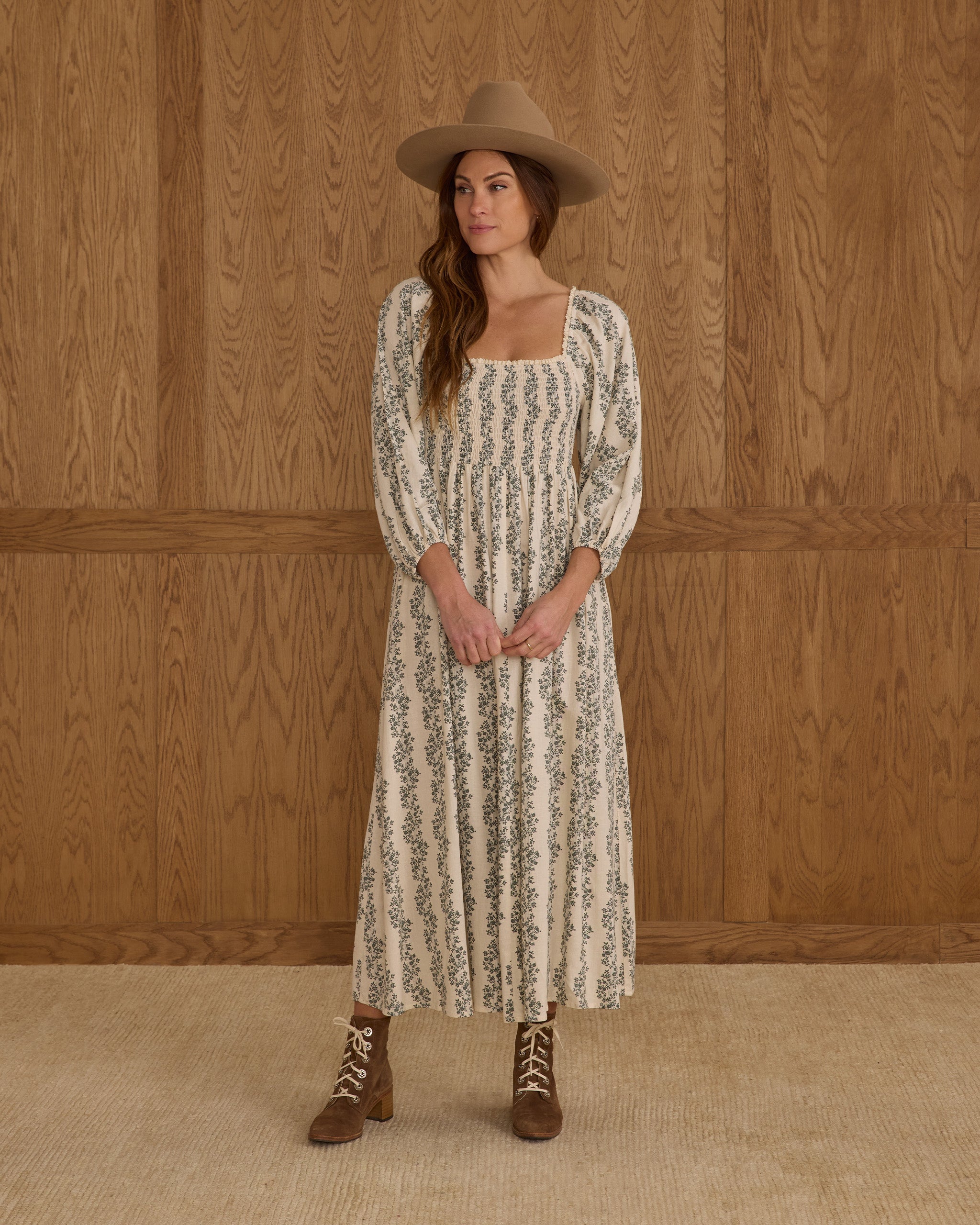 Della Dress | Green Vines