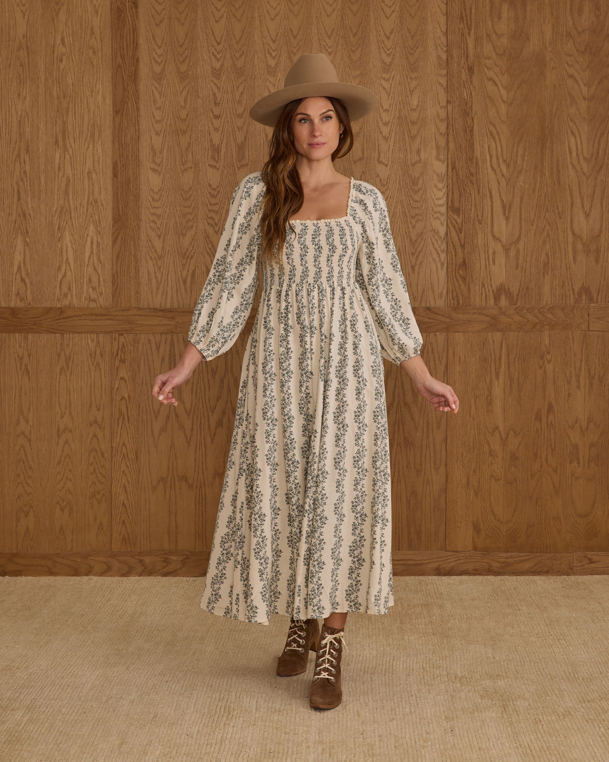 Della Dress | Green Vines