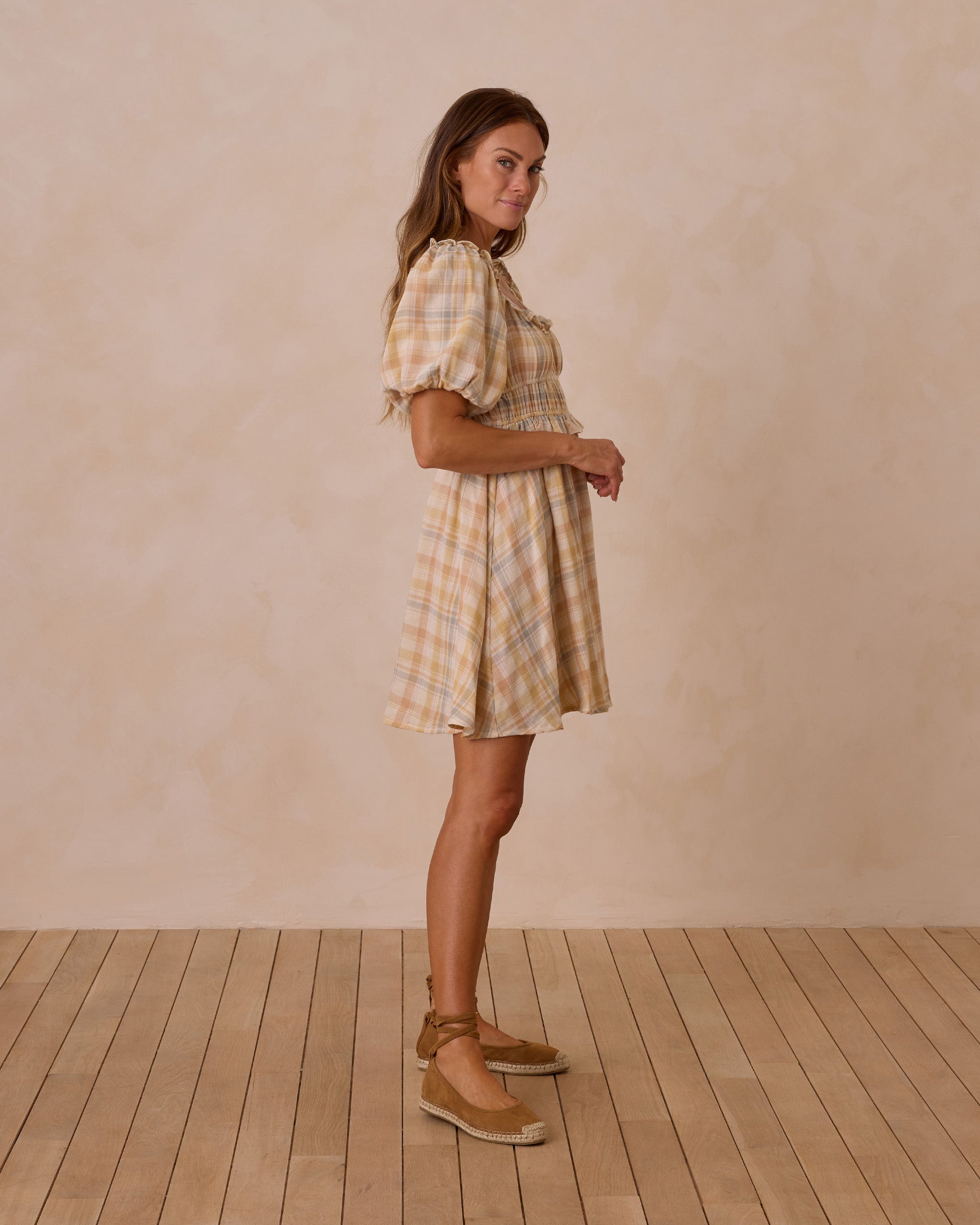 Shayla Dress | Pastel Plaid