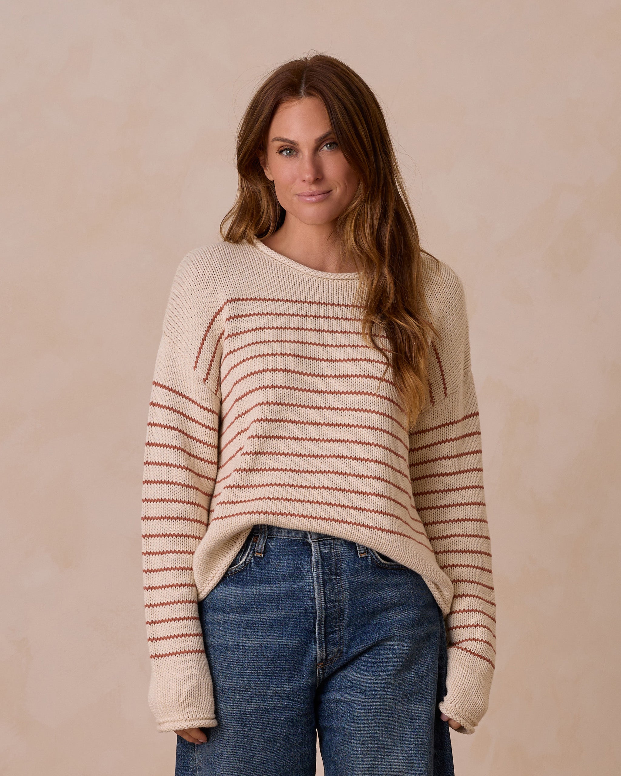 Jacques Sweater | Poppy Stripe